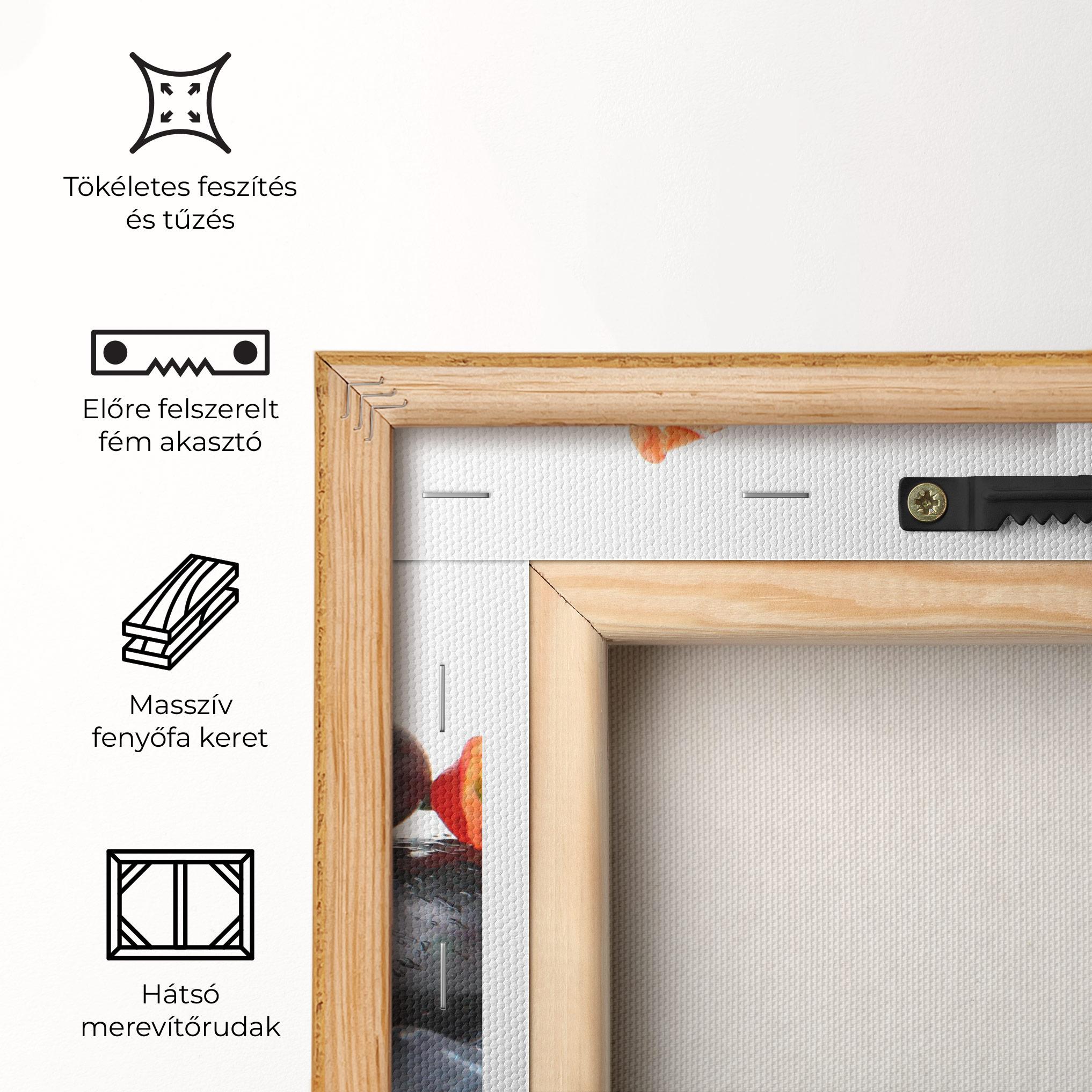 Vászonkép Spa Stones Flowers mockup 5