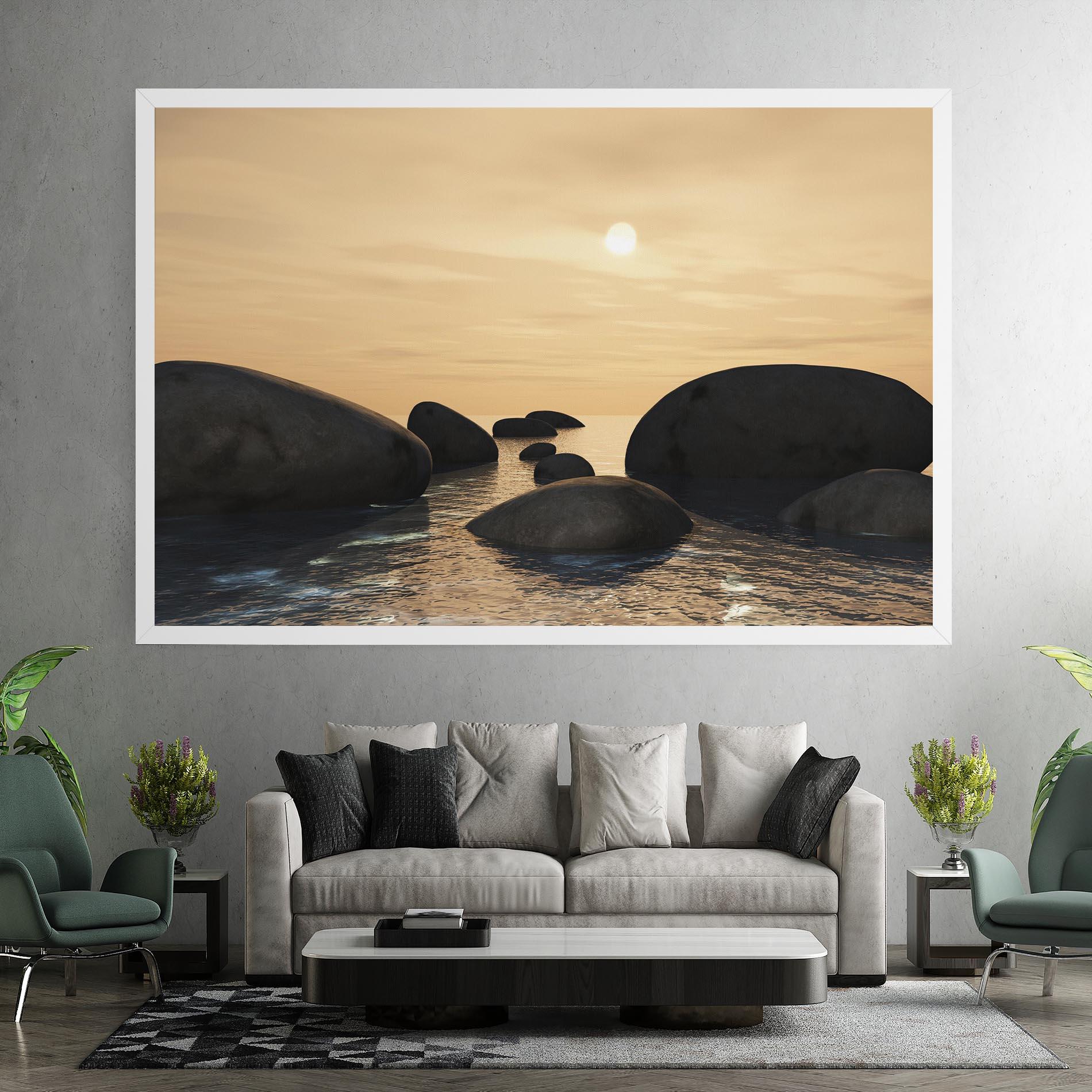 Vászonkép Peace Rock mockup 7