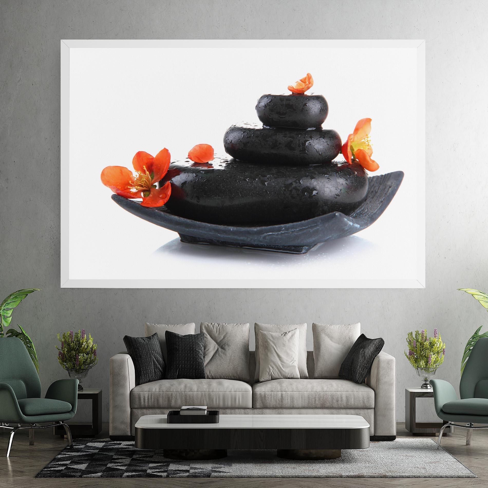 Vászonkép Spa Stones Flowers mockup 7