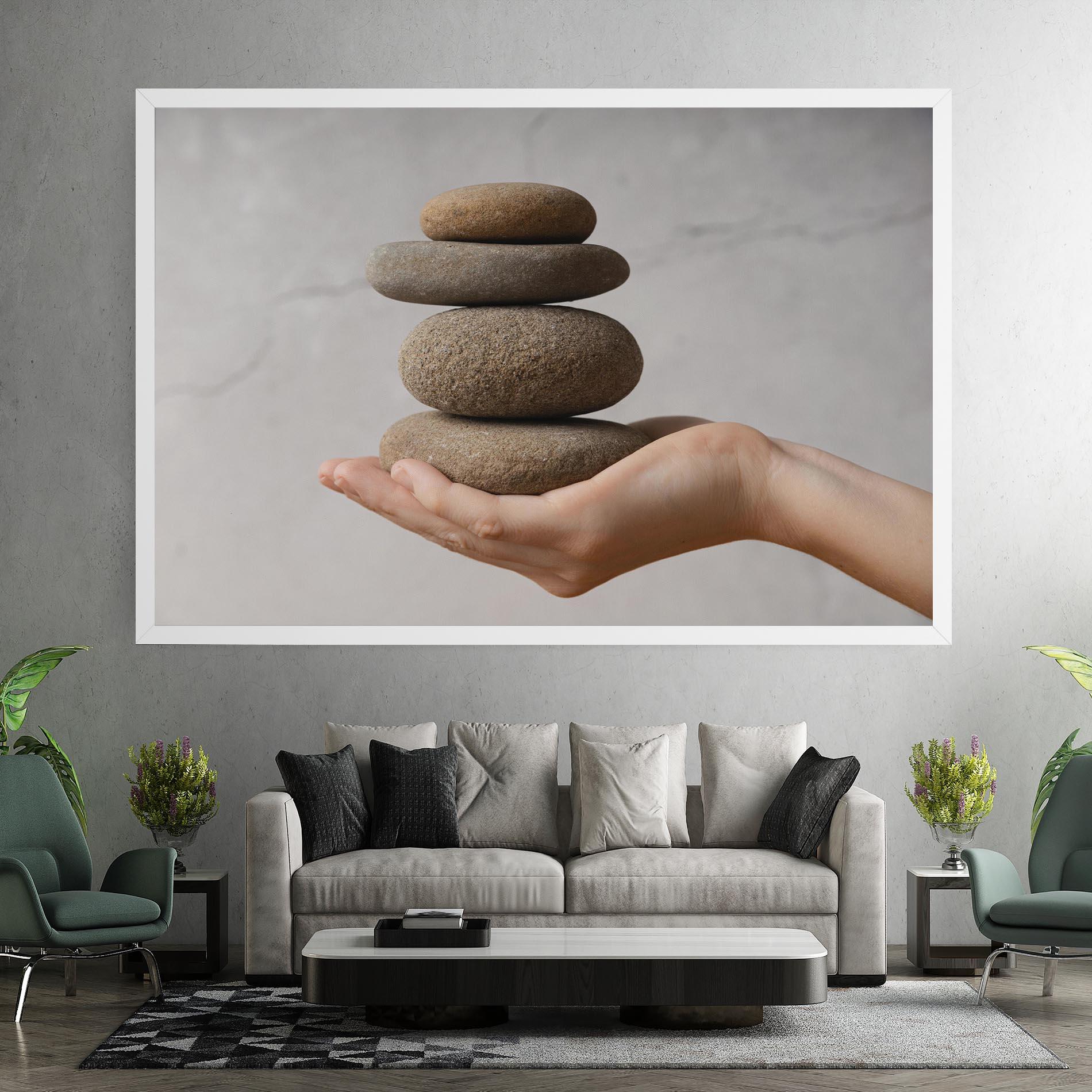 Vászonkép Stones Meditation mockup 7