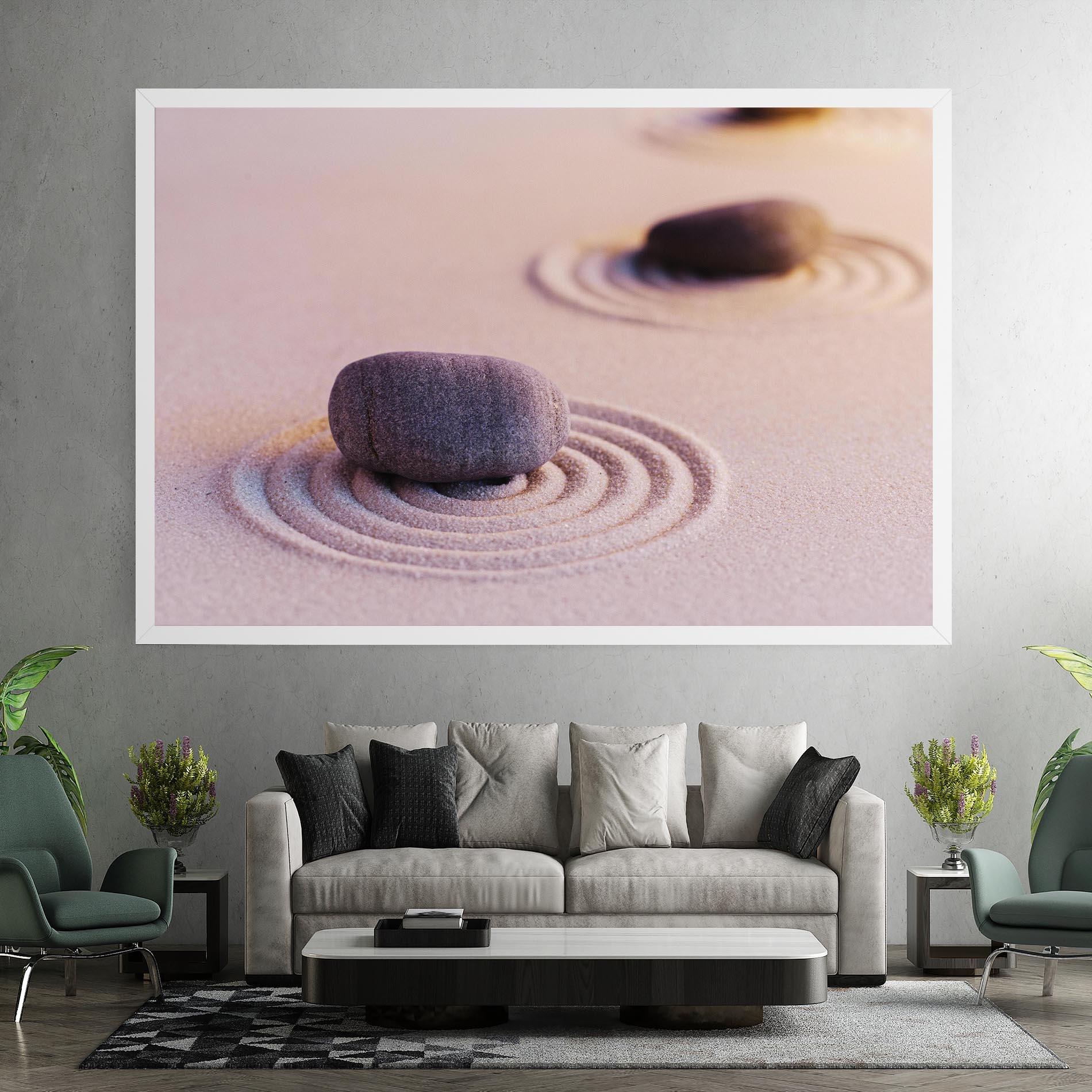 Vászonkép Zen Garden Stones mockup 7