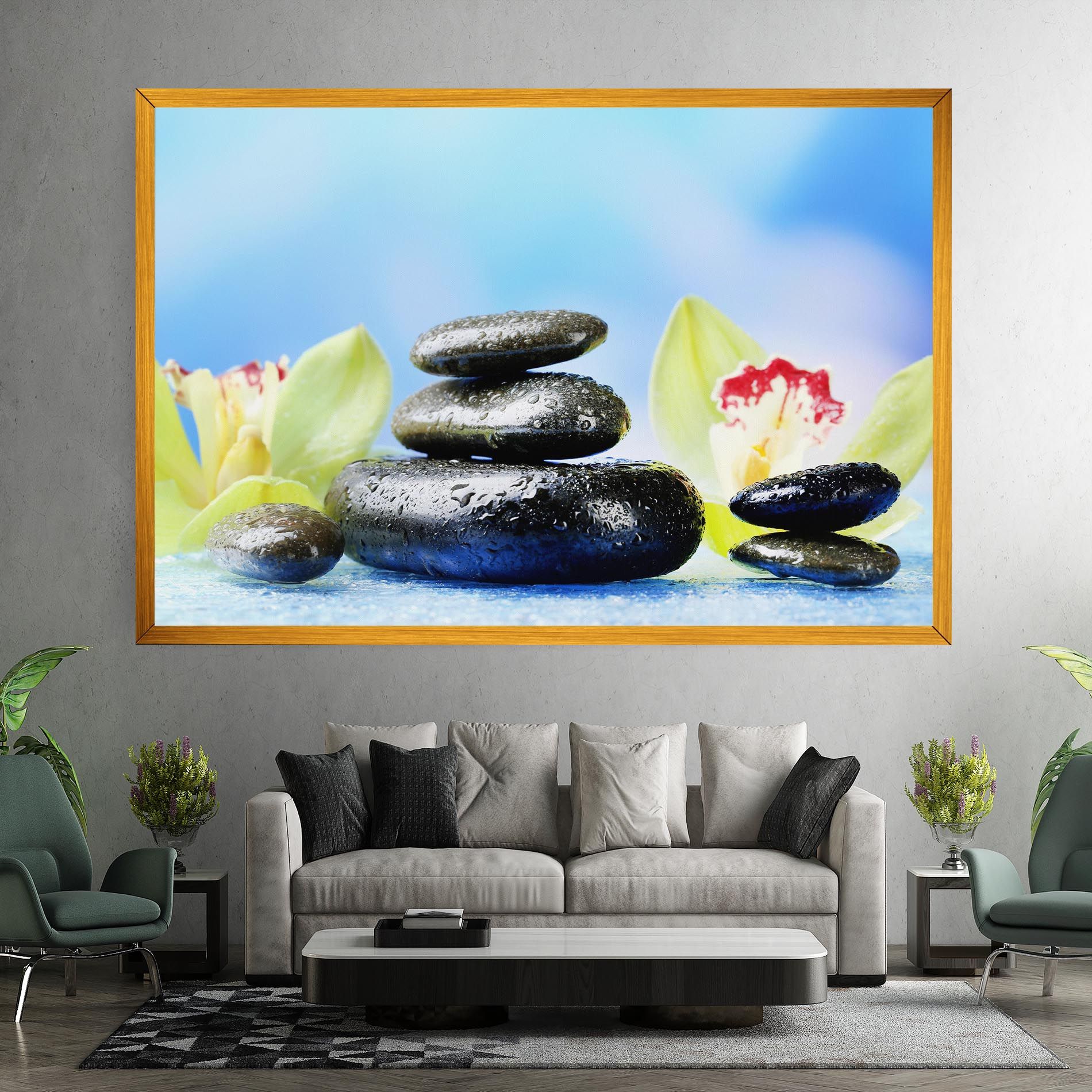 Blooming Orchid Stone mockup 7