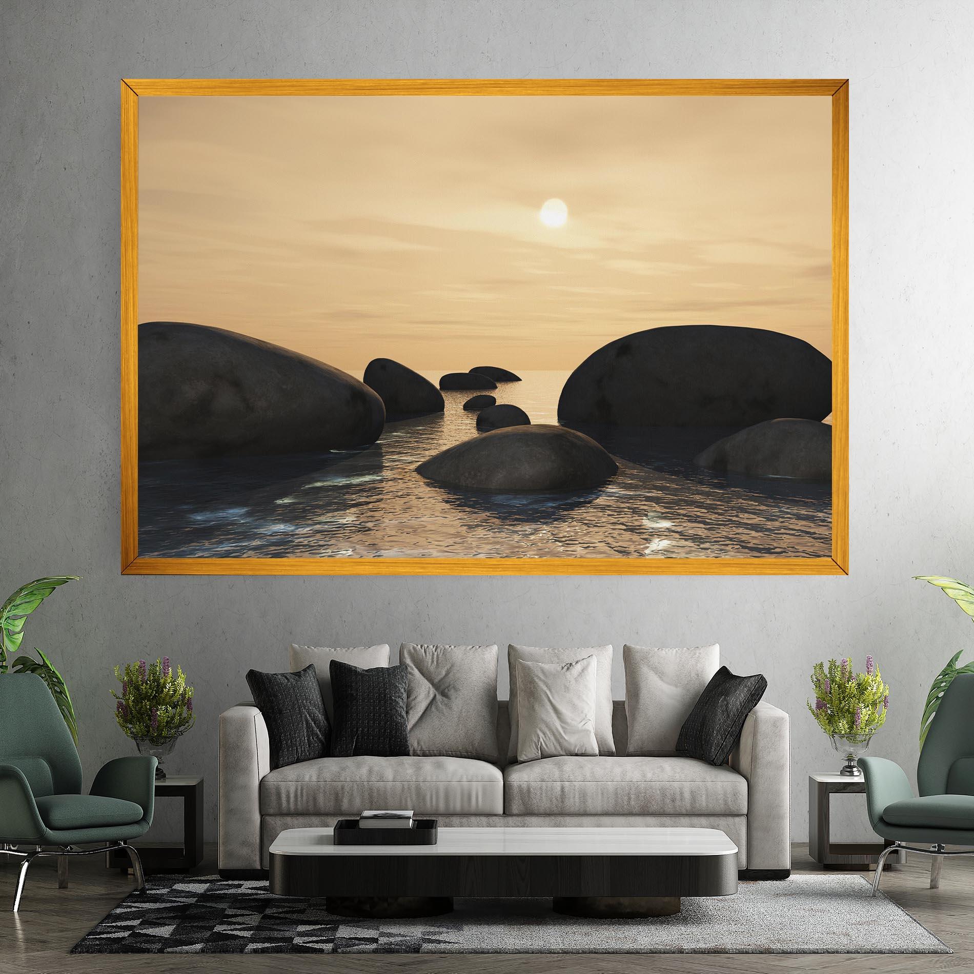 Vászonkép Peace Rock mockup 7