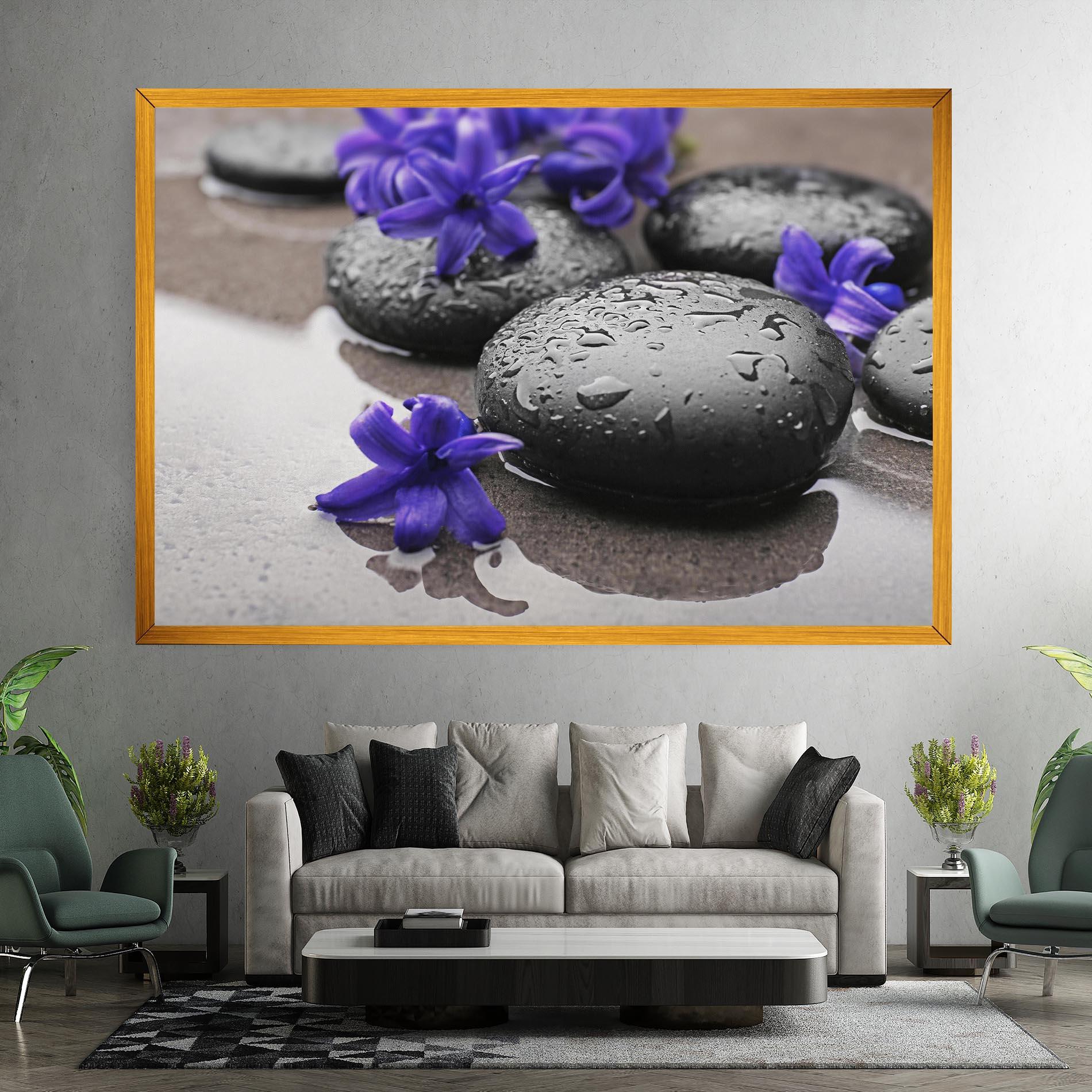 Vászonkép Spa Purple Rock mockup 7