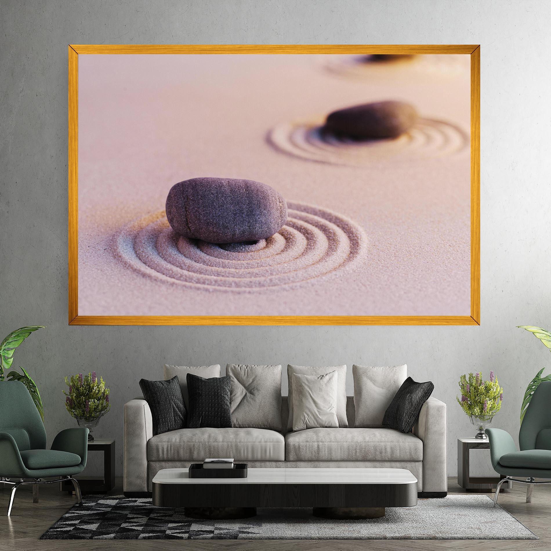 Vászonkép Zen Garden Stones mockup 7