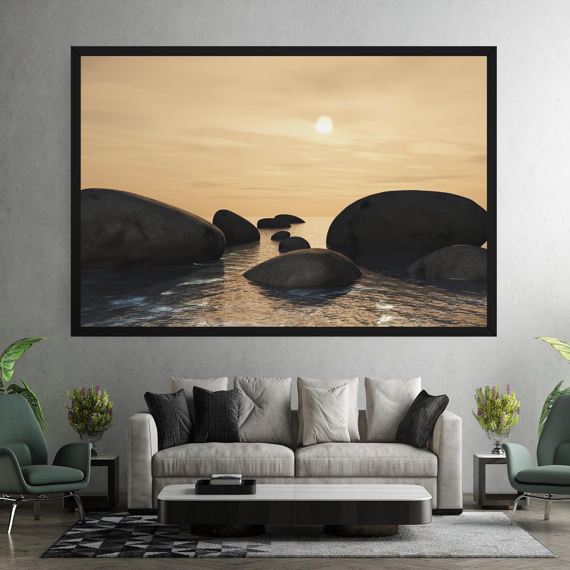 Vászonkép Peace Rock mockup 7