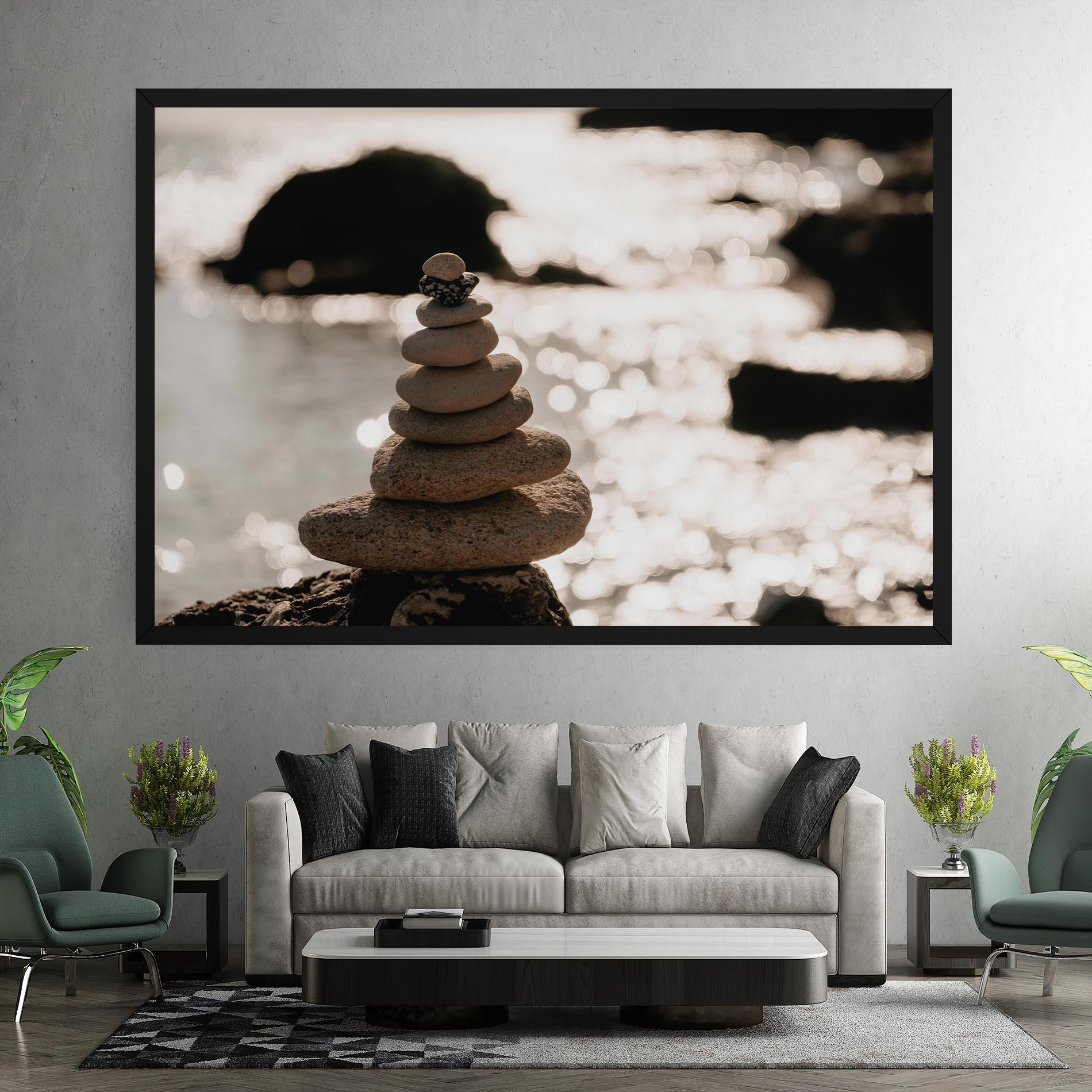 Vászonkép Pyramid Stones mockup 7