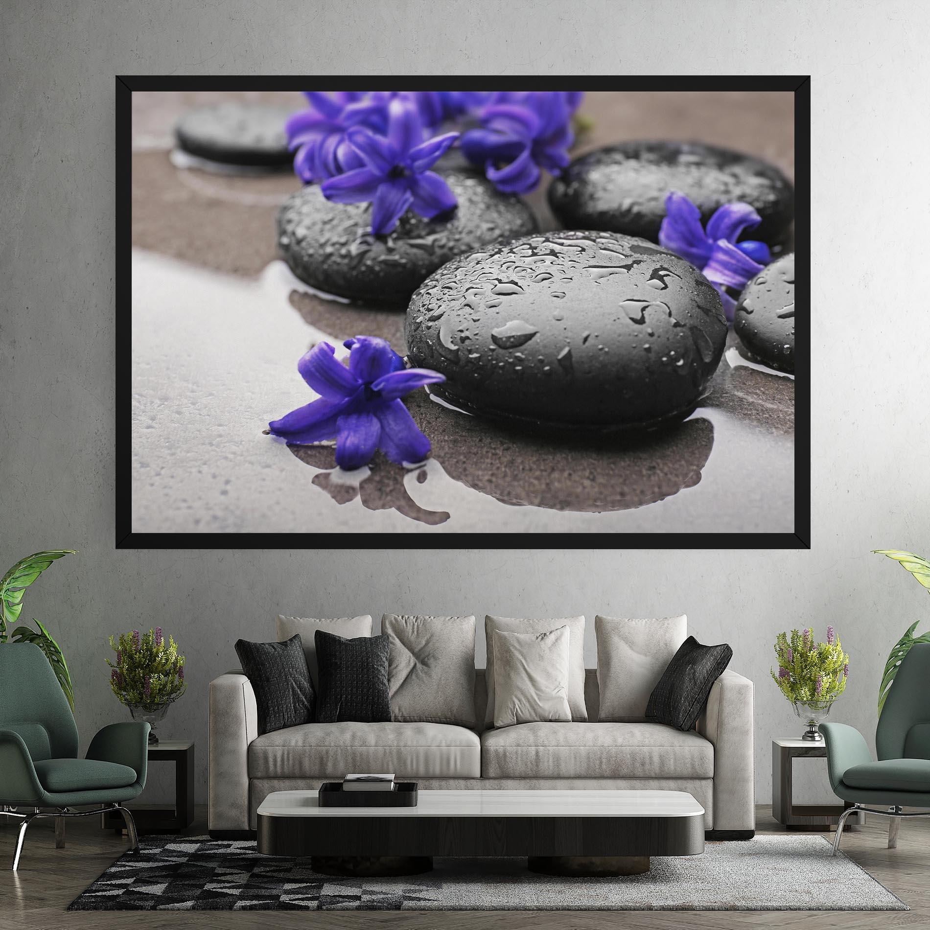 Vászonkép Spa Purple Rock mockup 7