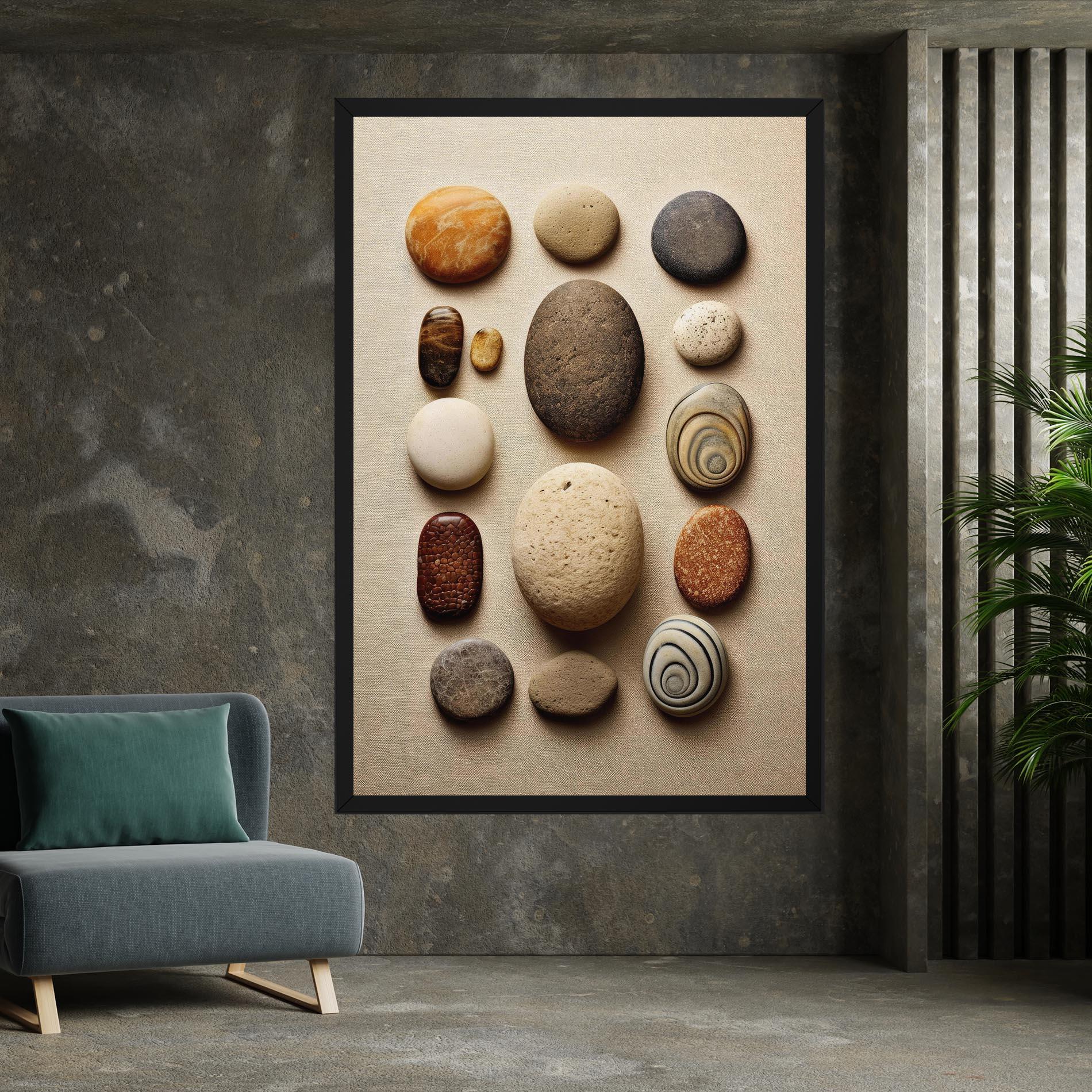 Vászonkép Massage Stones Sand mockup 7