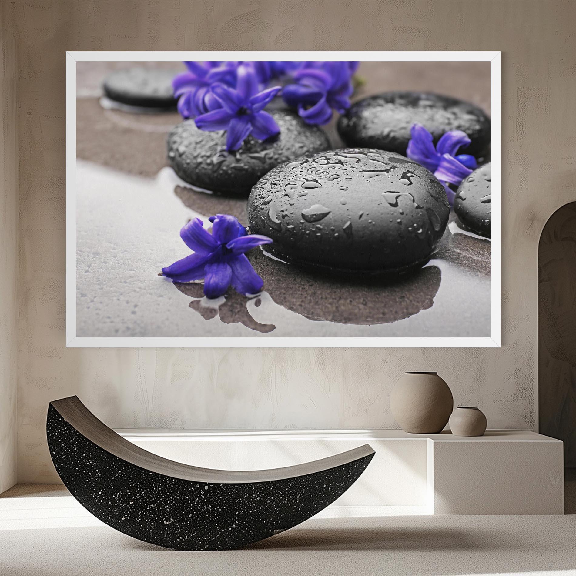 Vászonkép Spa Purple Rock mockup 8