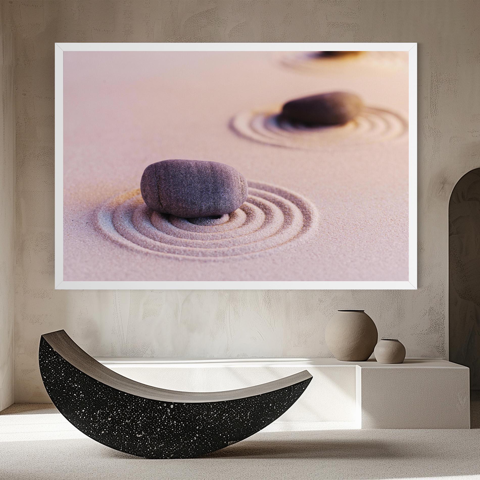 Vászonkép Zen Garden Stones mockup 8