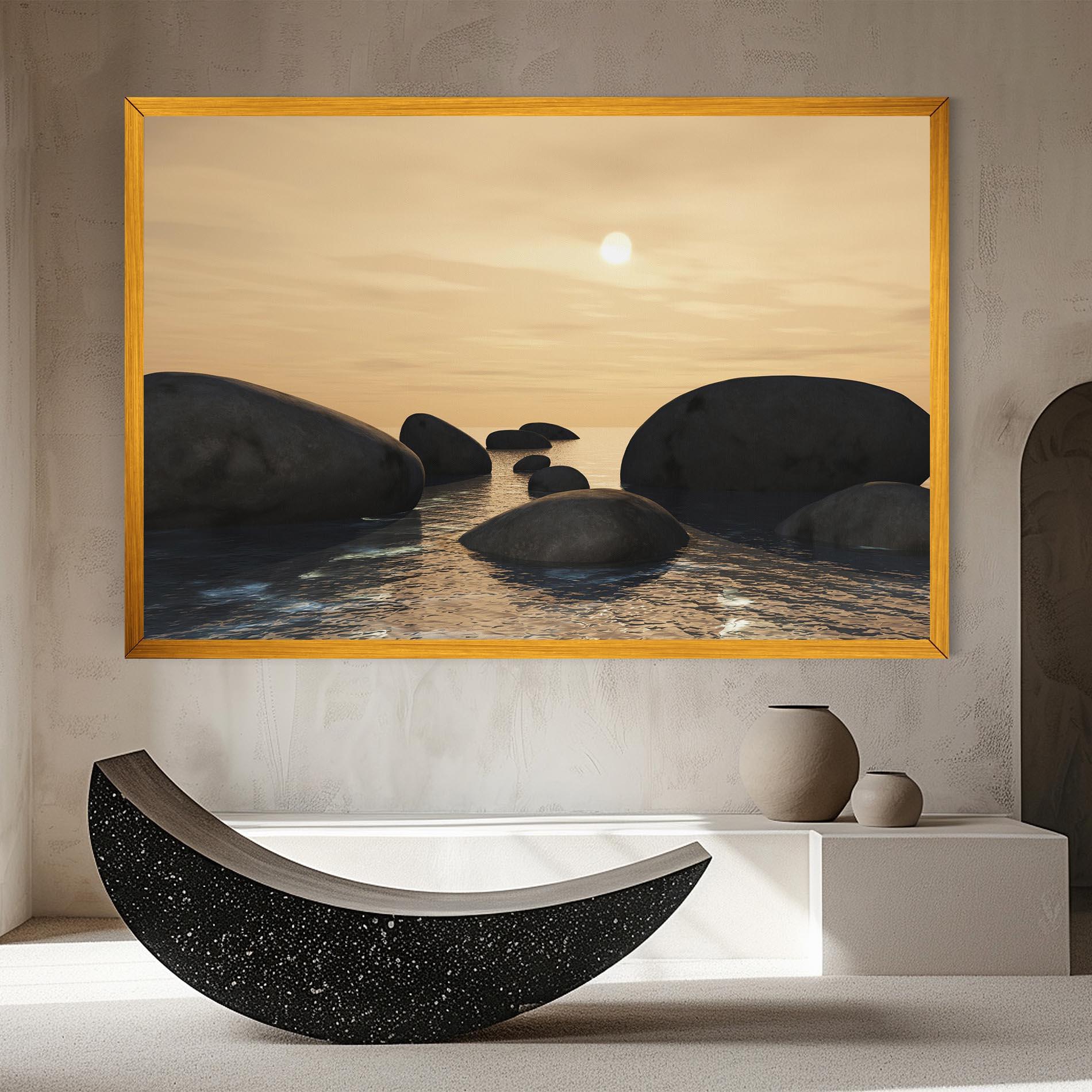 Vászonkép Peace Rock mockup 8