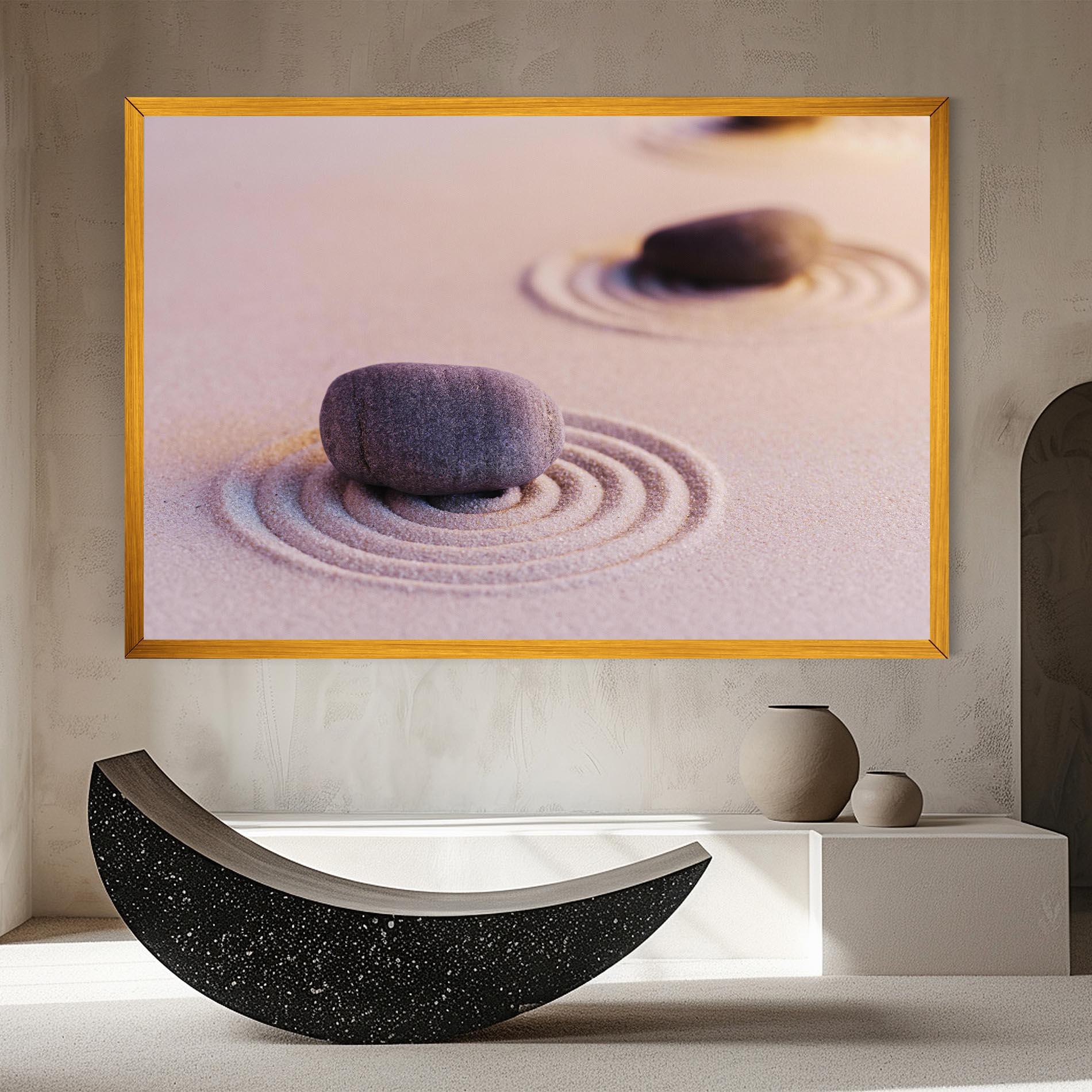 Vászonkép Zen Garden Stones mockup 8