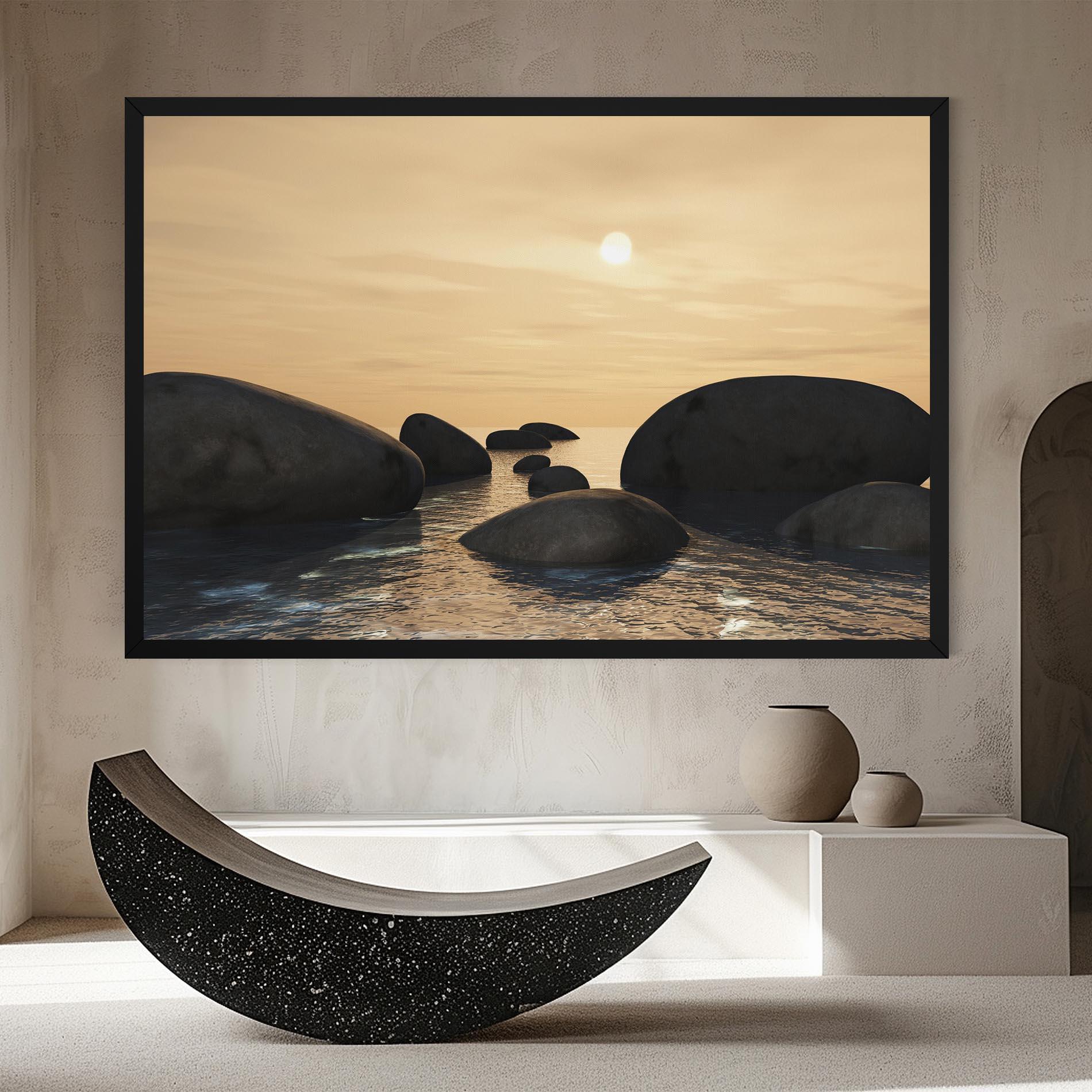 Vászonkép Peace Rock mockup 8