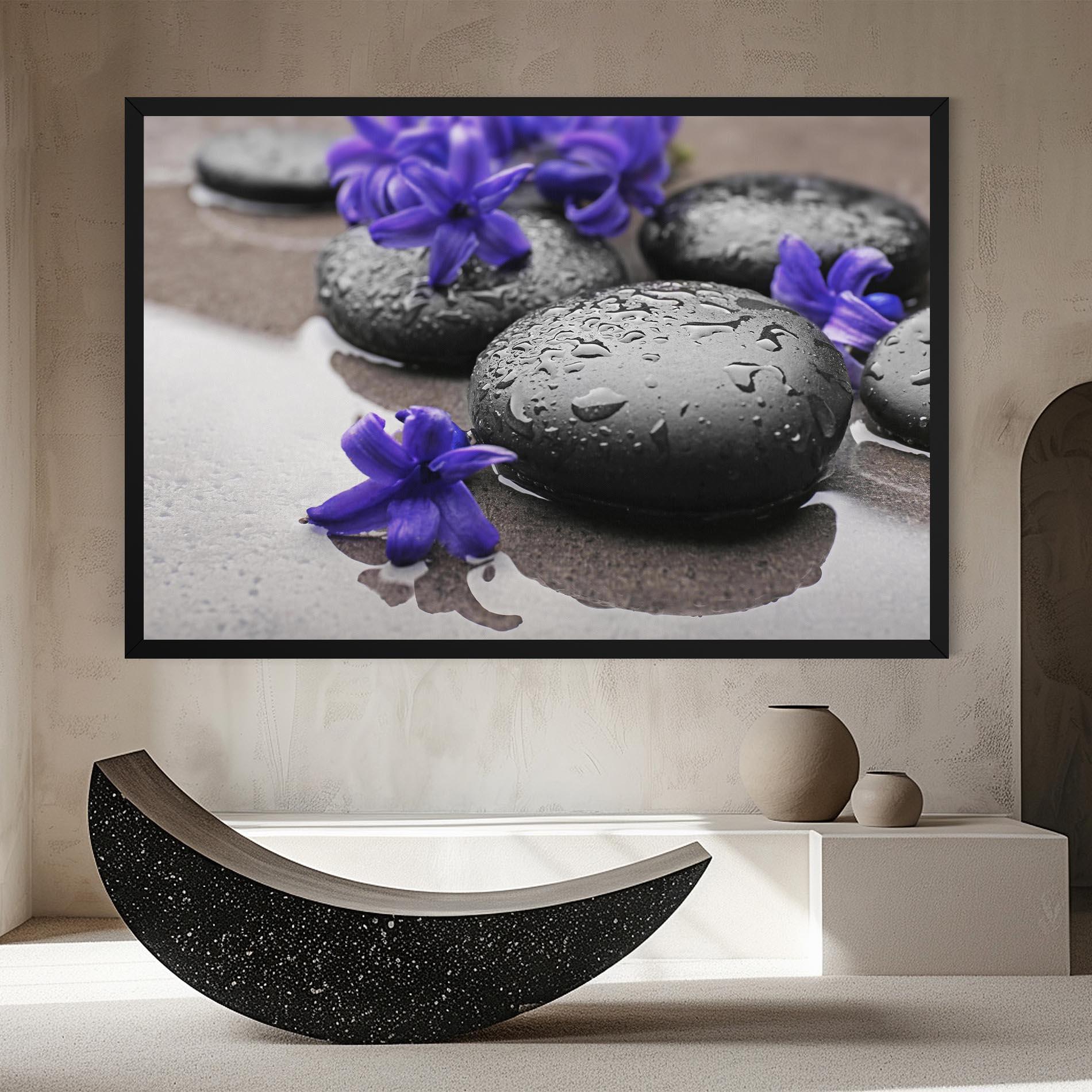 Vászonkép Spa Purple Rock mockup 8