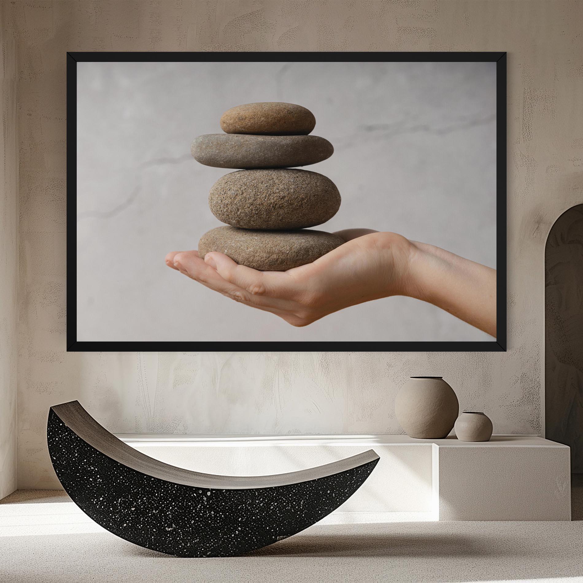 Vászonkép Stones Meditation mockup 8