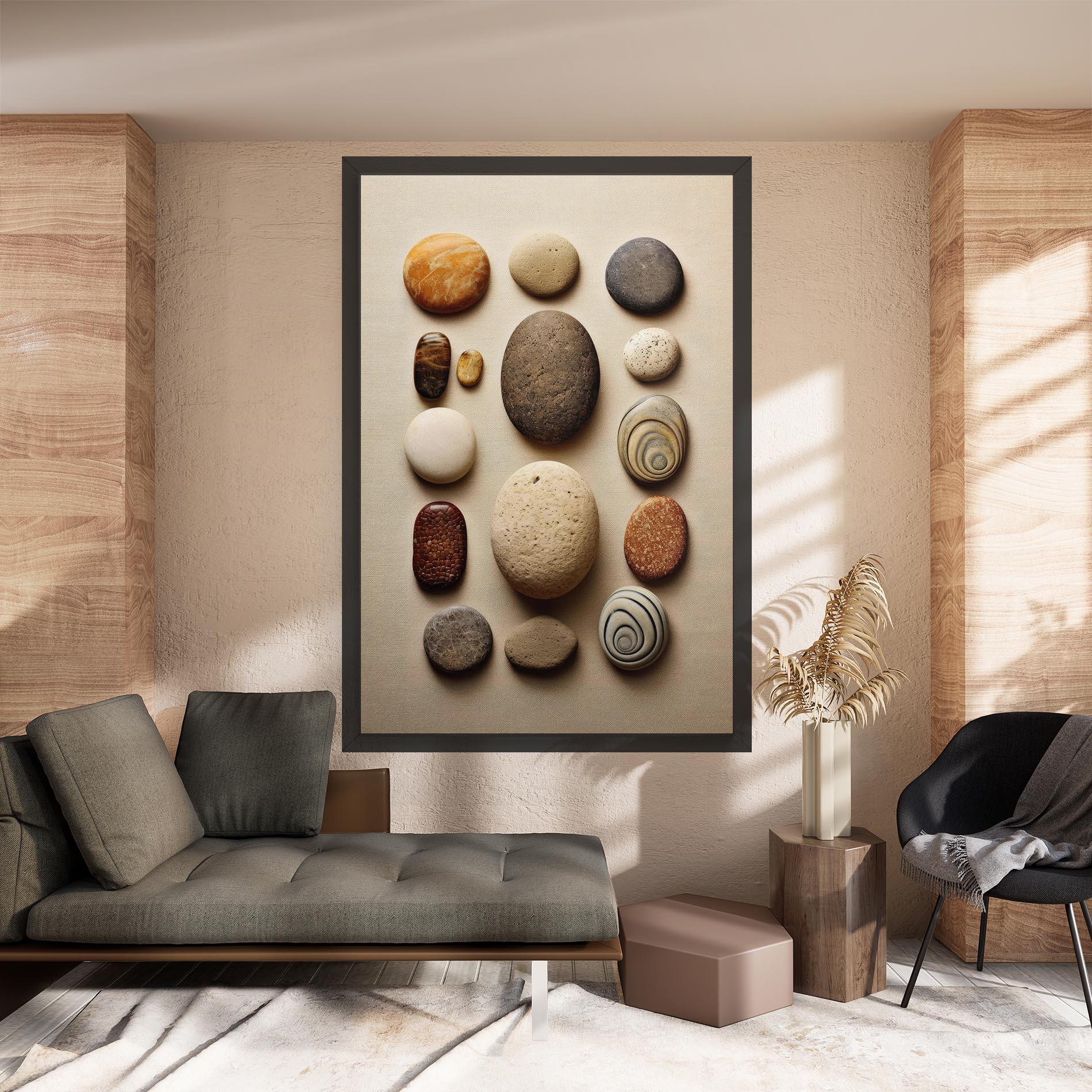 Vászonkép Massage Stones Sand mockup 8