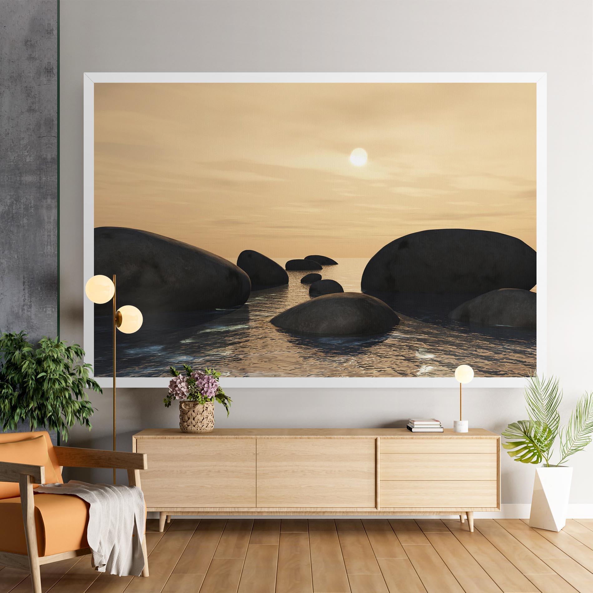 Vászonkép Peace Rock mockup 9