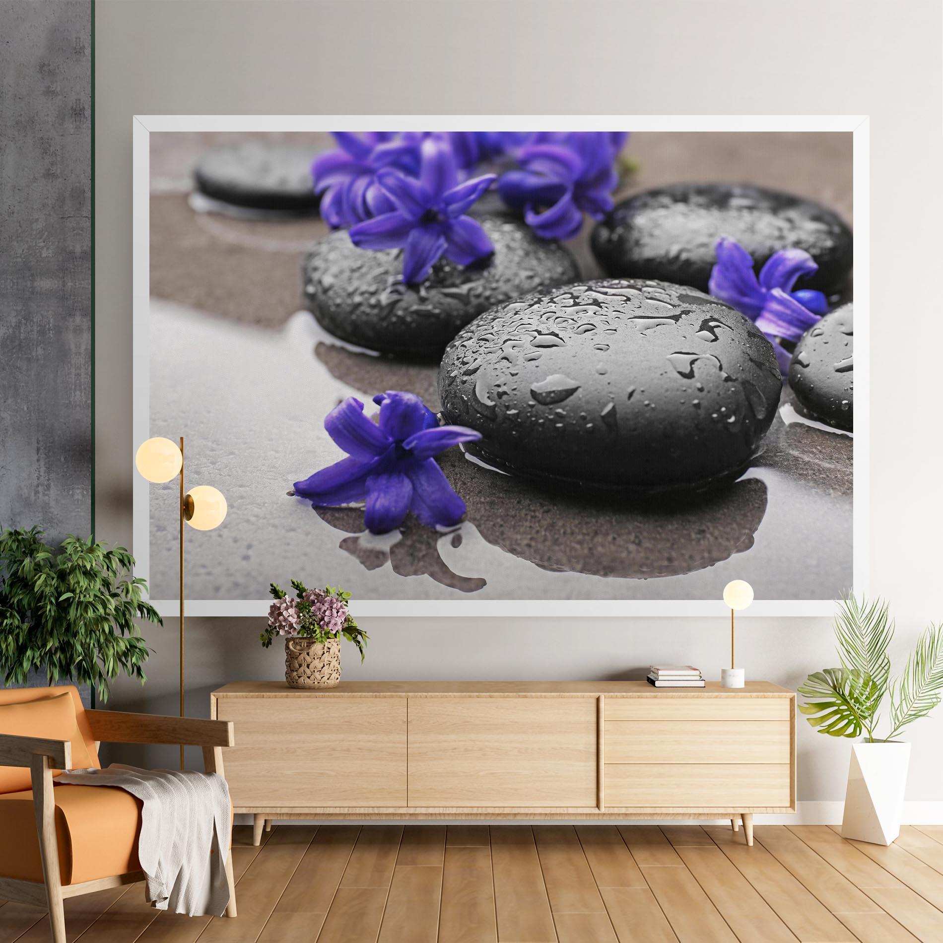 Vászonkép Spa Purple Rock mockup 9