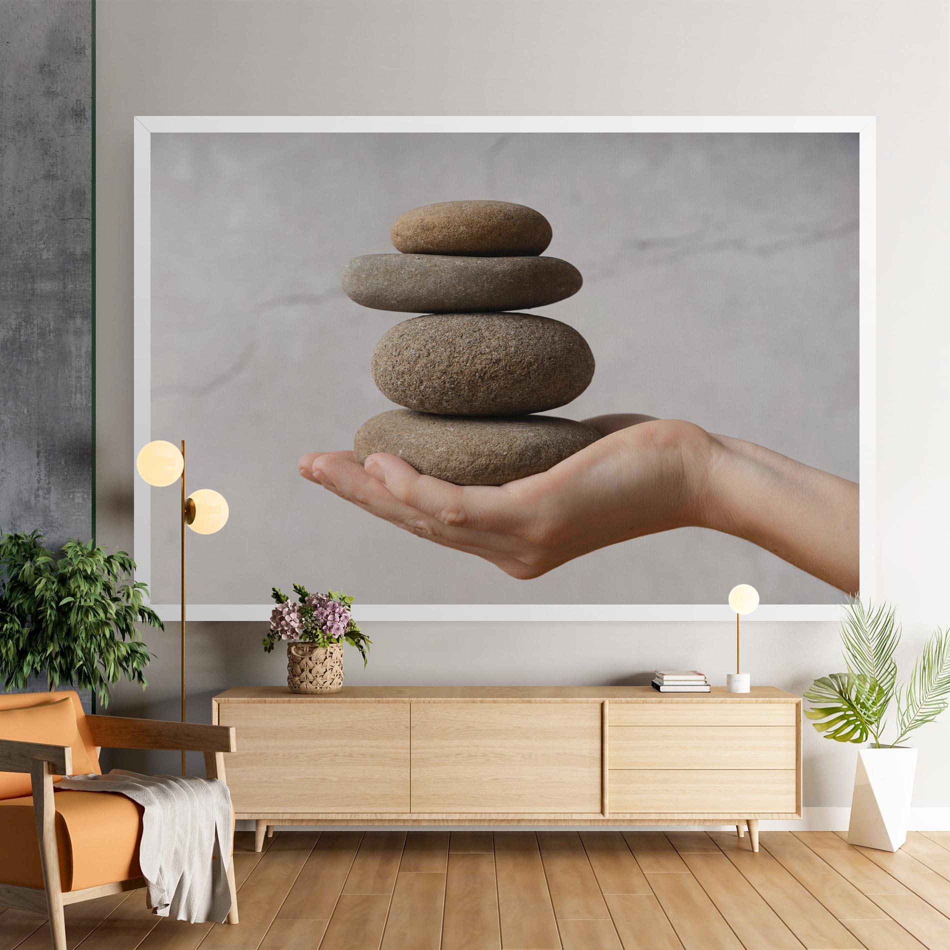 Vászonkép Stones Meditation mockup 9