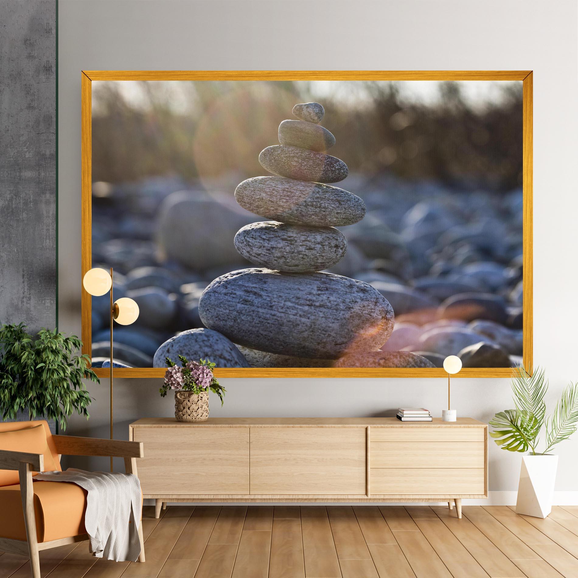 Vászonkép Closeup Shot Rocks mockup 9