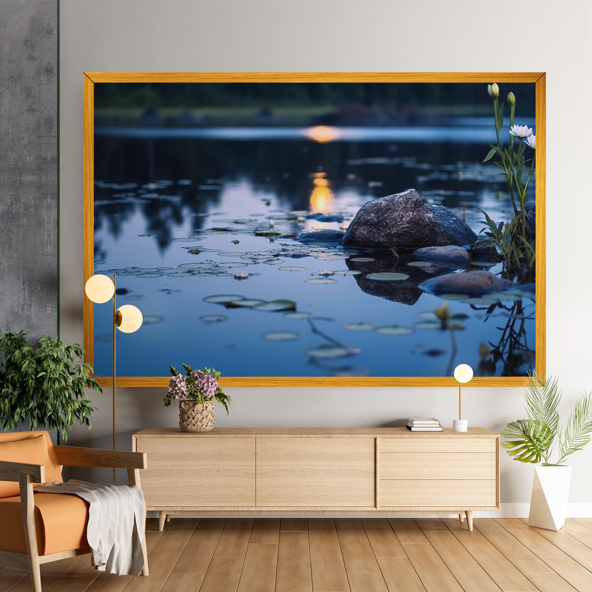 Vászonkép Water Stones mockup 9