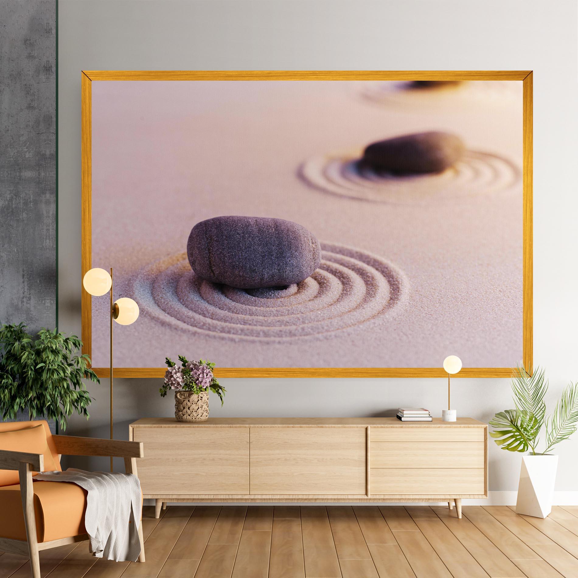 Vászonkép Zen Garden Stones mockup 9