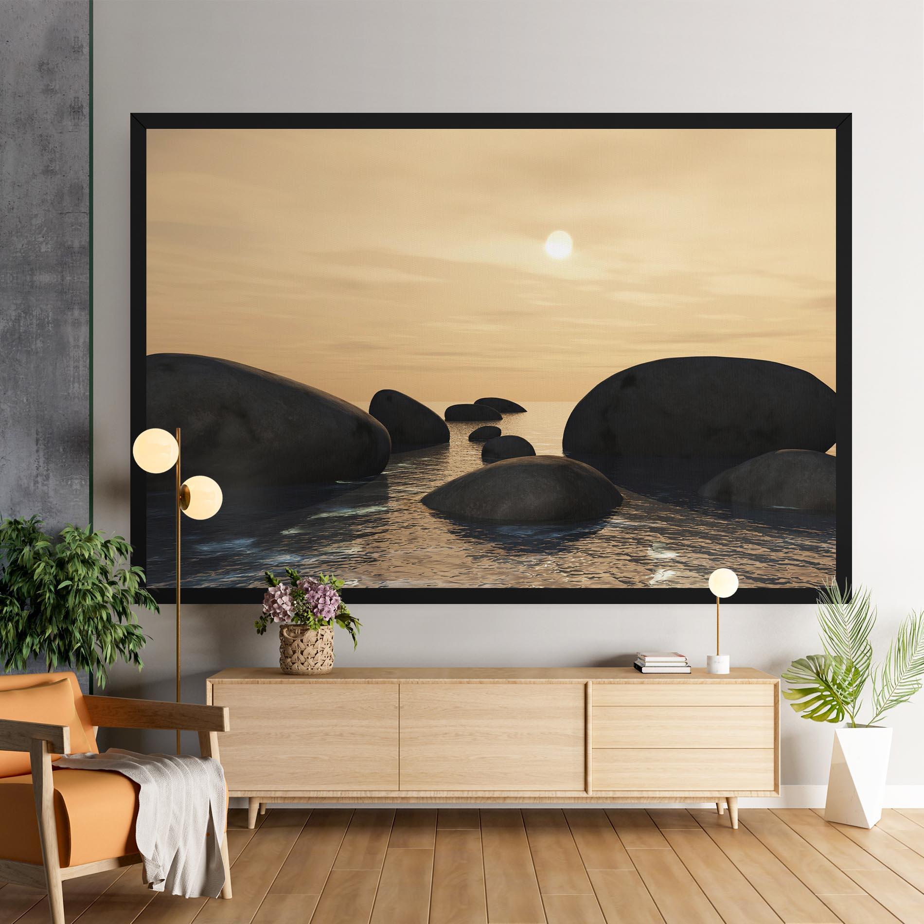 Vászonkép Peace Rock mockup 9