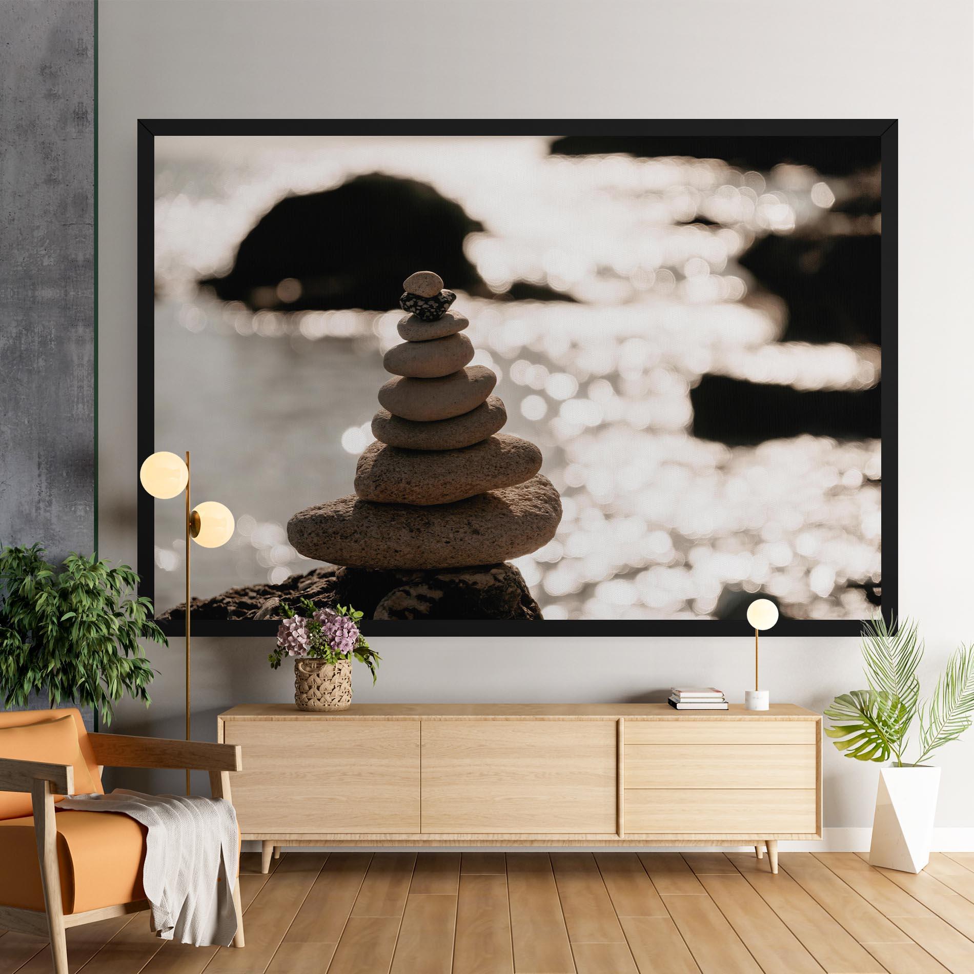 Vászonkép Pyramid Stones mockup 9