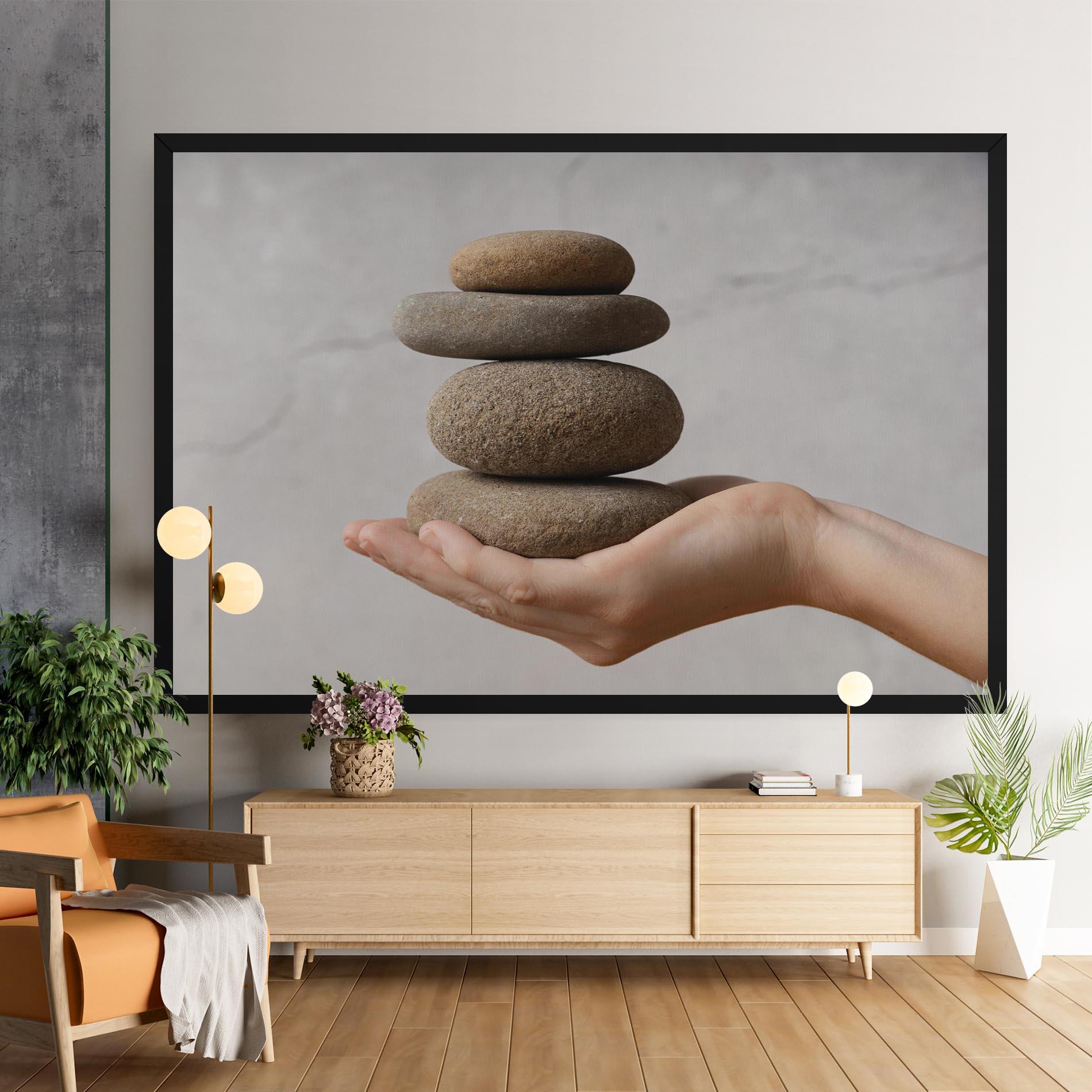 Vászonkép Stones Meditation mockup 9