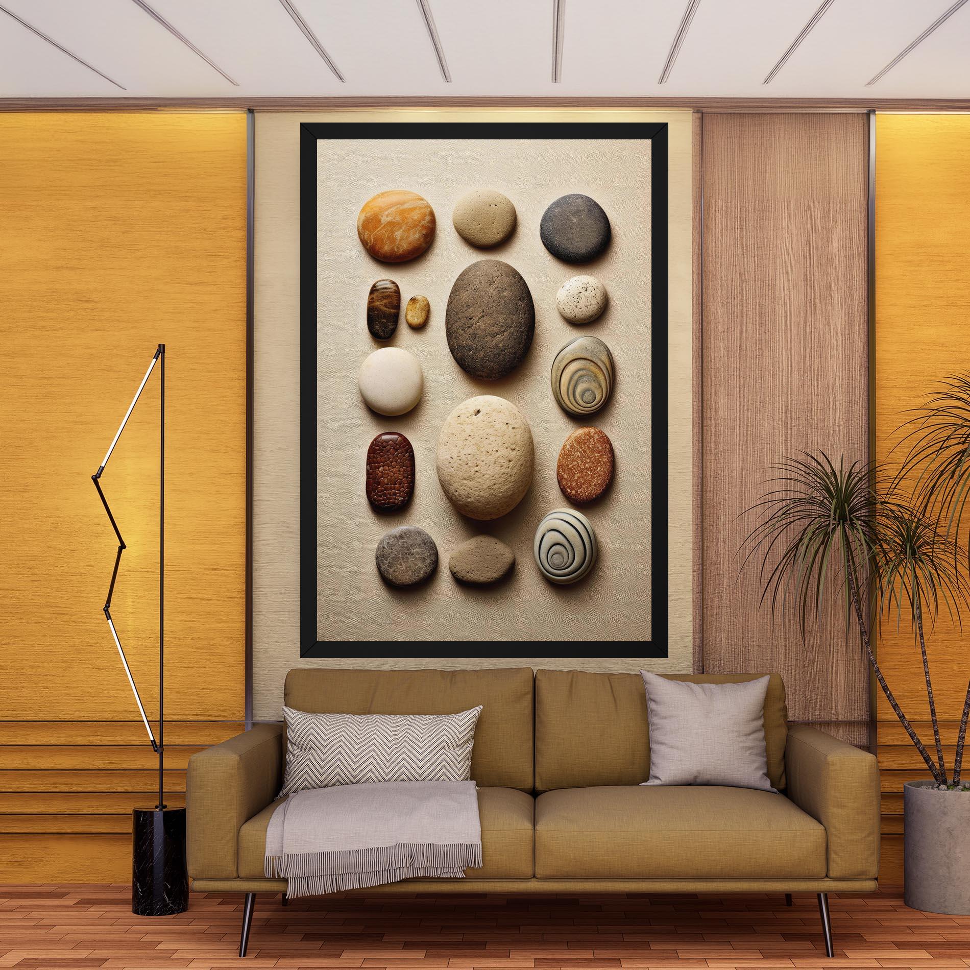 Vászonkép Massage Stones Sand mockup 9