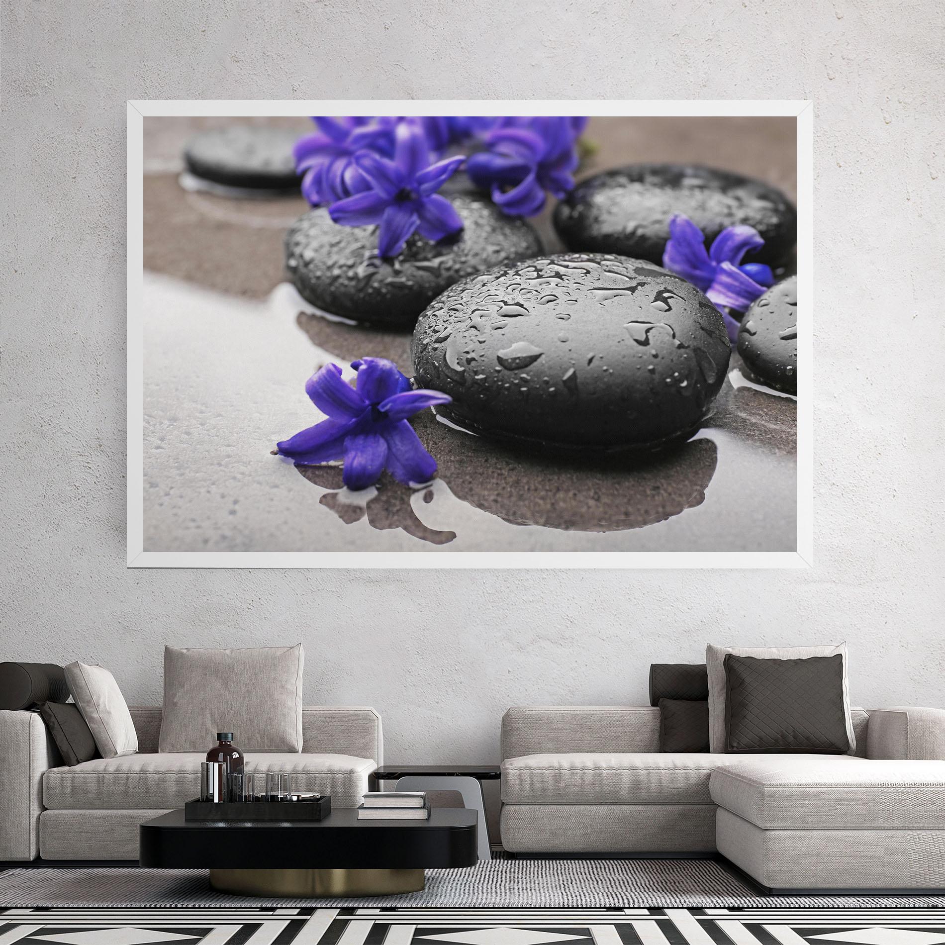 Vászonkép Spa Purple Rock mockup 2