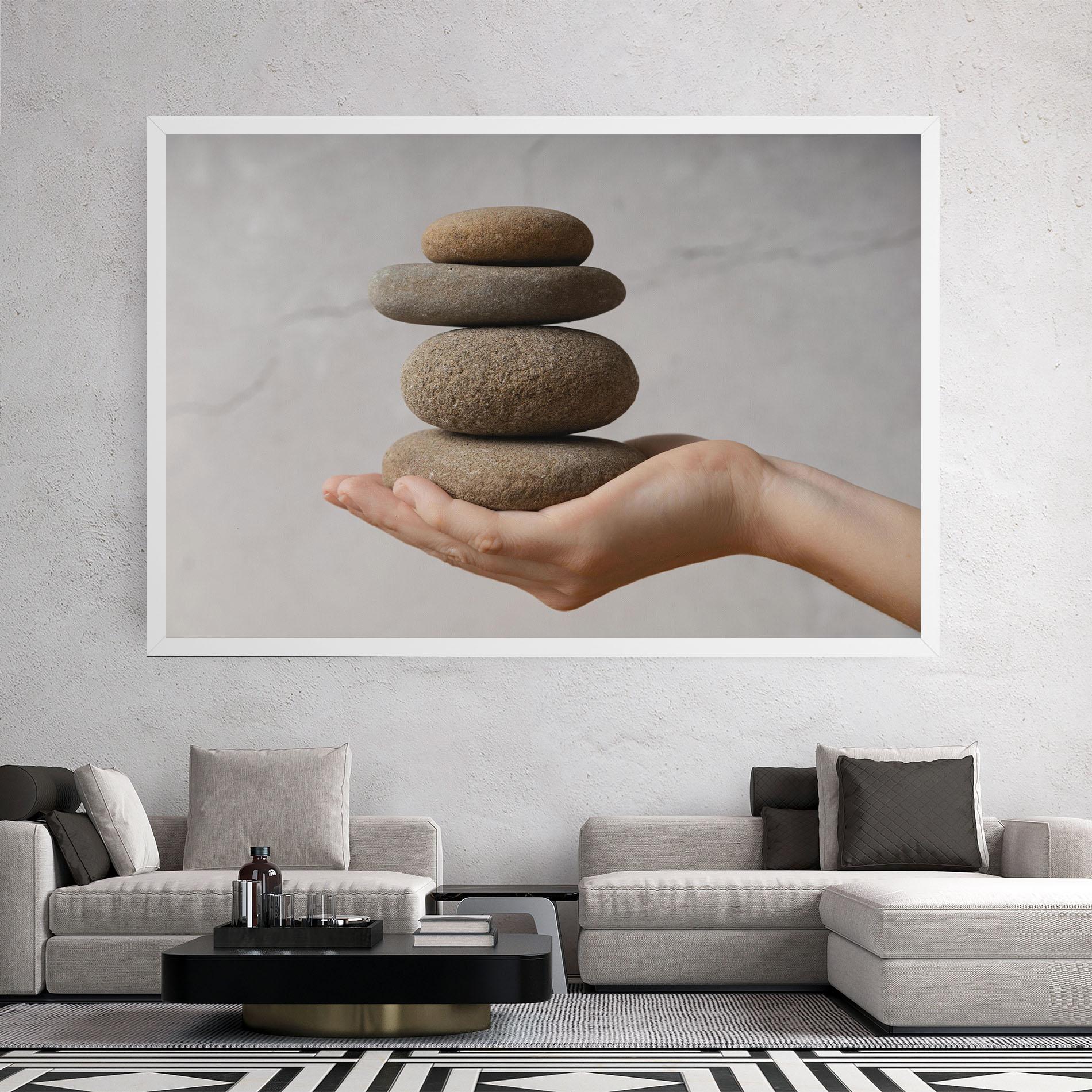 Vászonkép Stones Meditation mockup 2