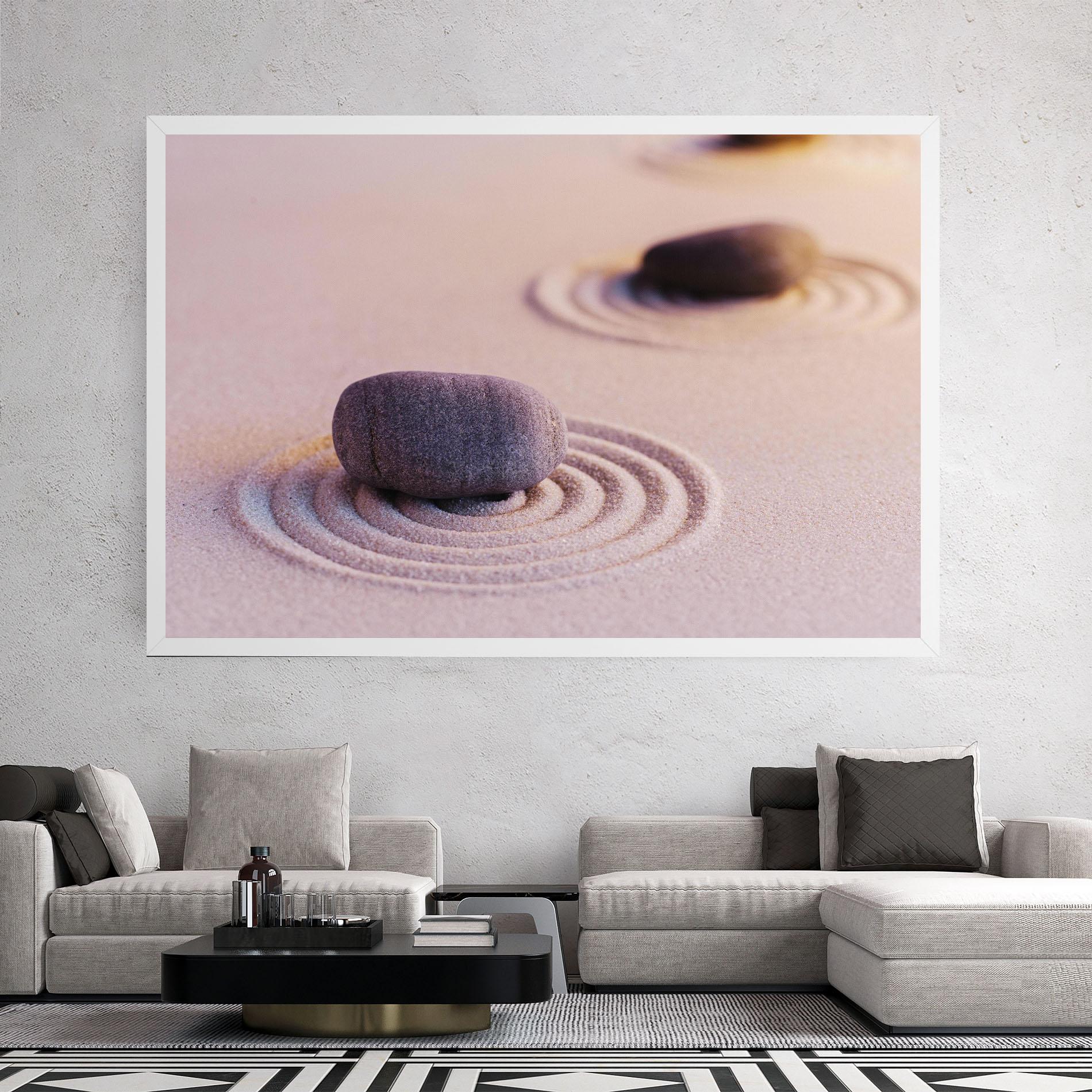 Vászonkép Zen Garden Stones mockup 2