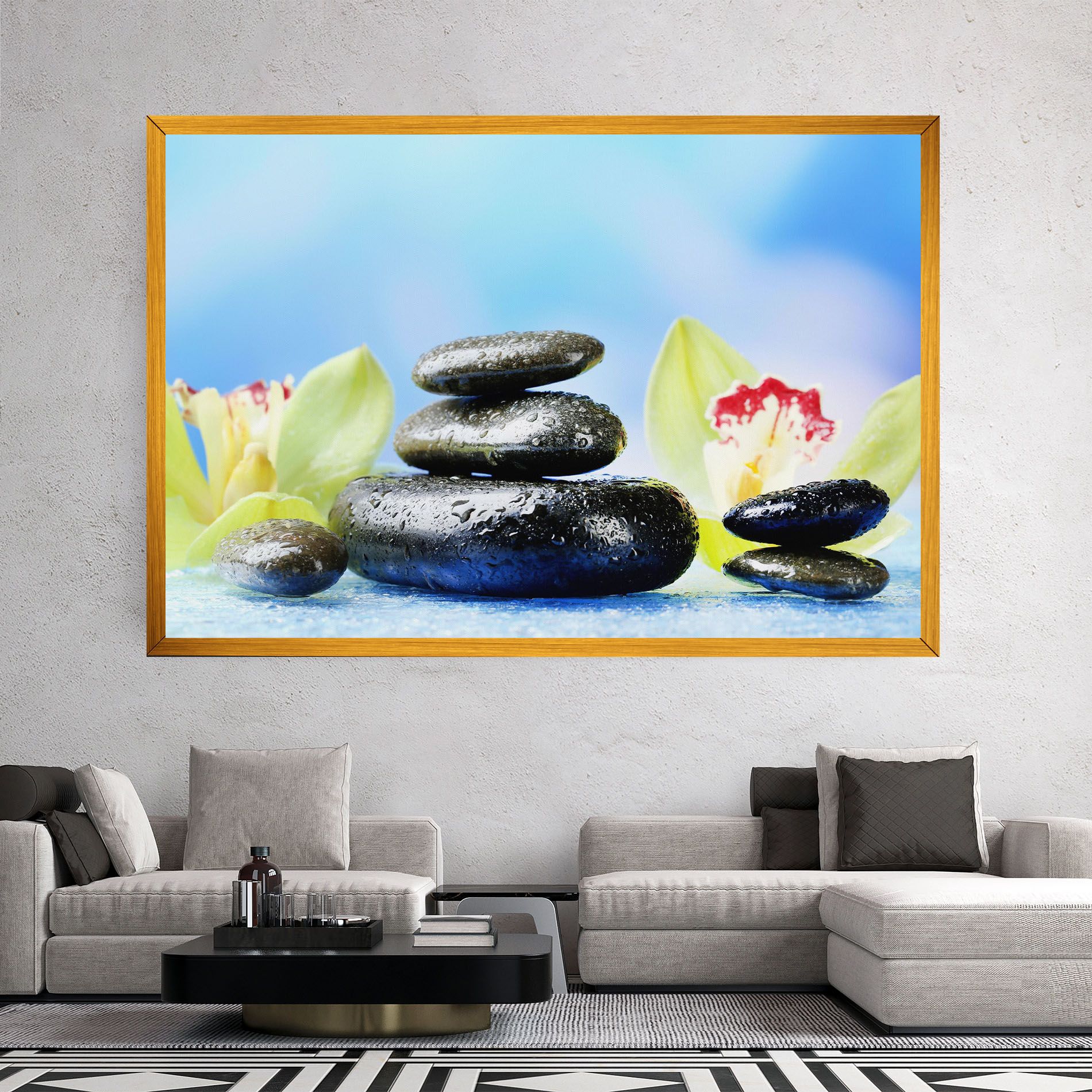 Blooming Orchid Stone mockup 2