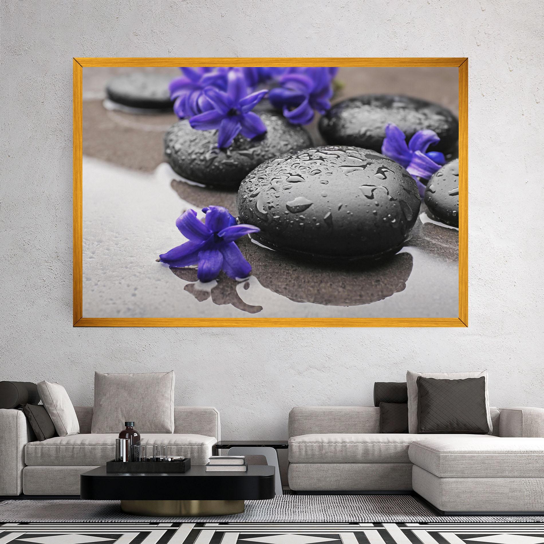 Vászonkép Spa Purple Rock mockup 2