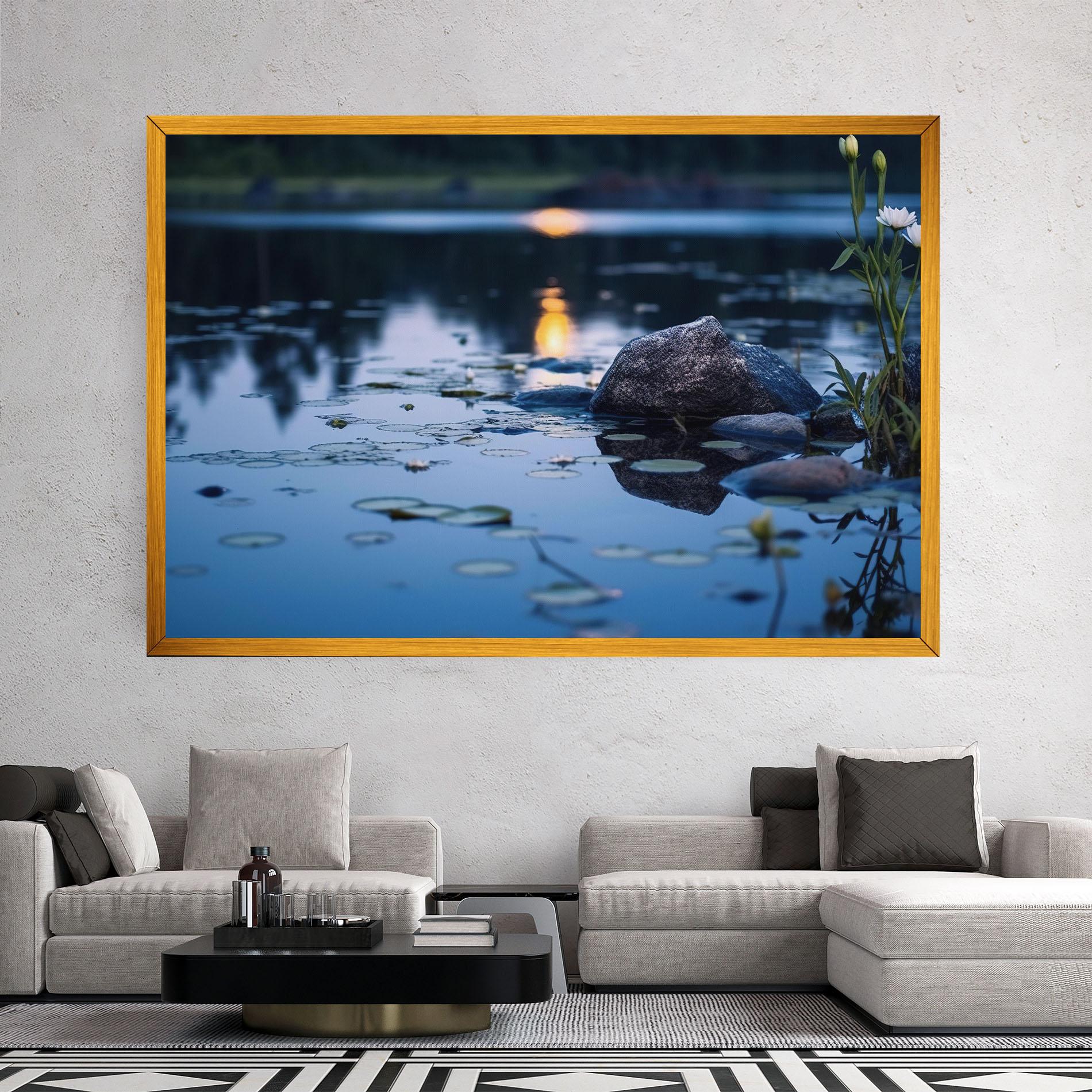 Vászonkép Water Stones mockup 2