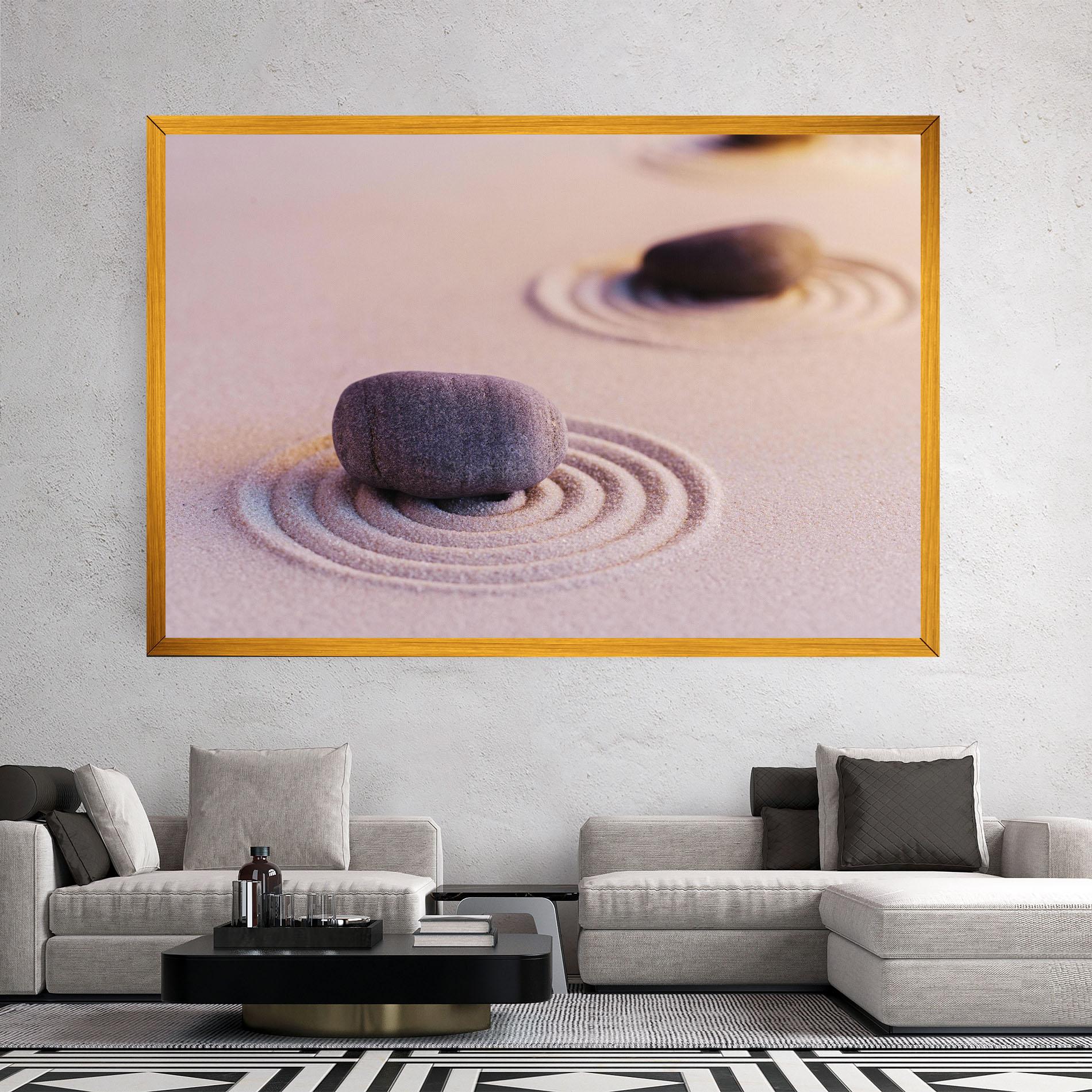 Vászonkép Zen Garden Stones mockup 2