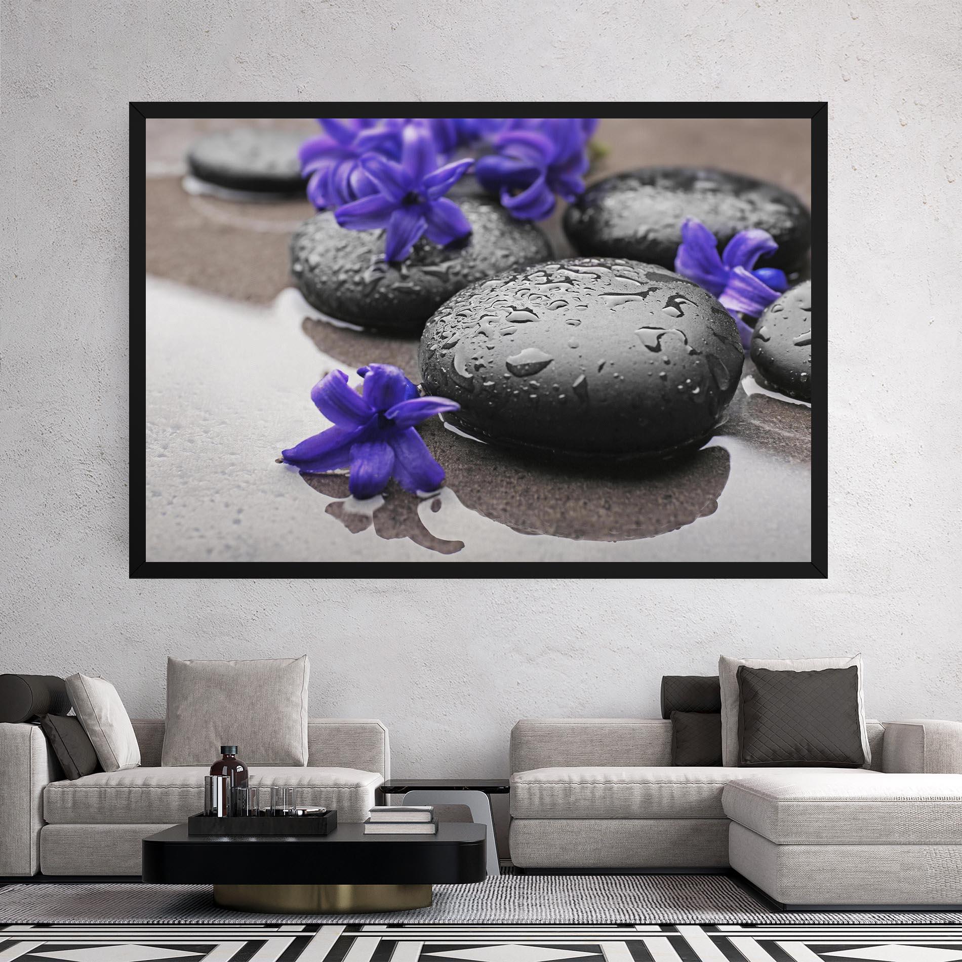 Vászonkép Spa Purple Rock mockup 2