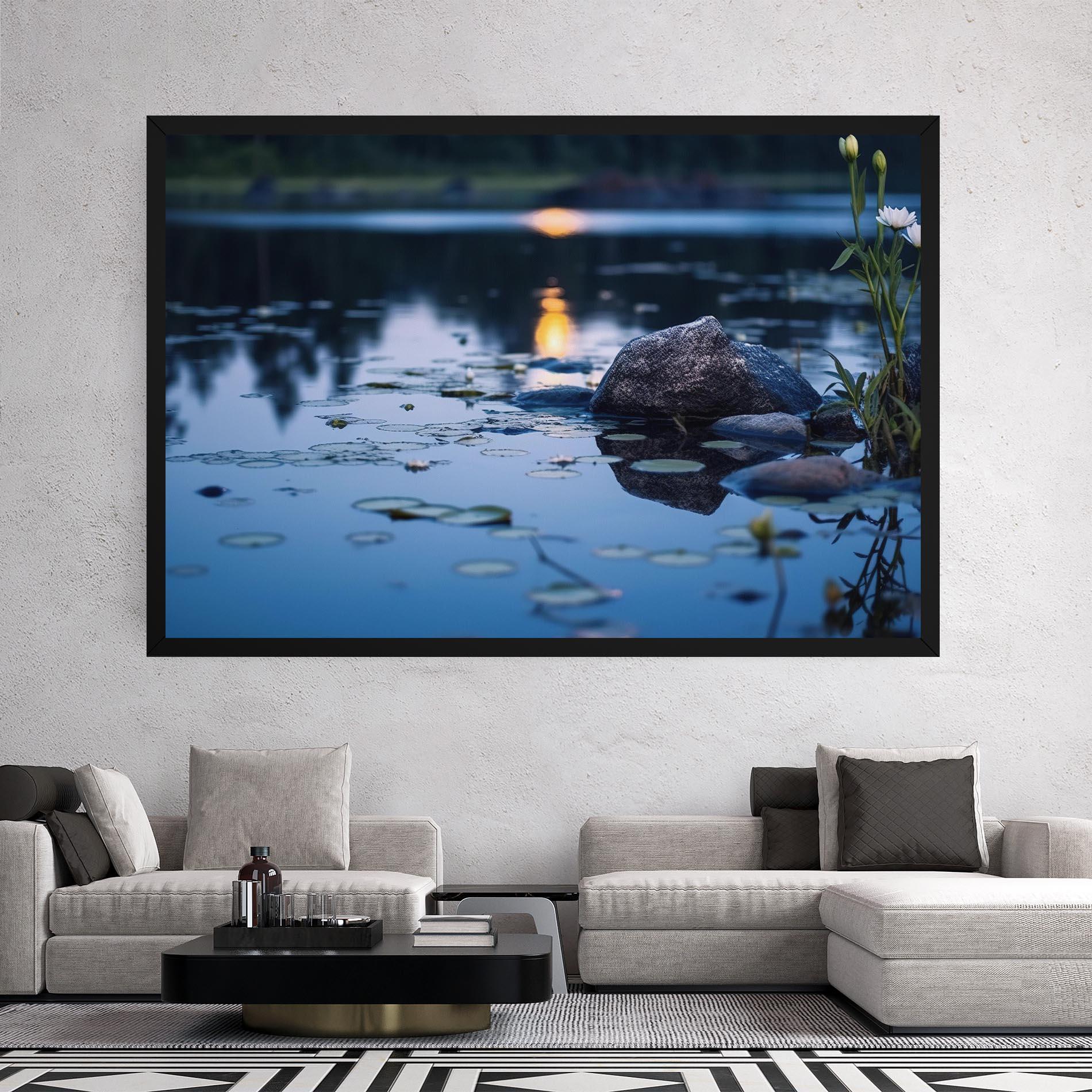 Vászonkép Water Stones mockup 2