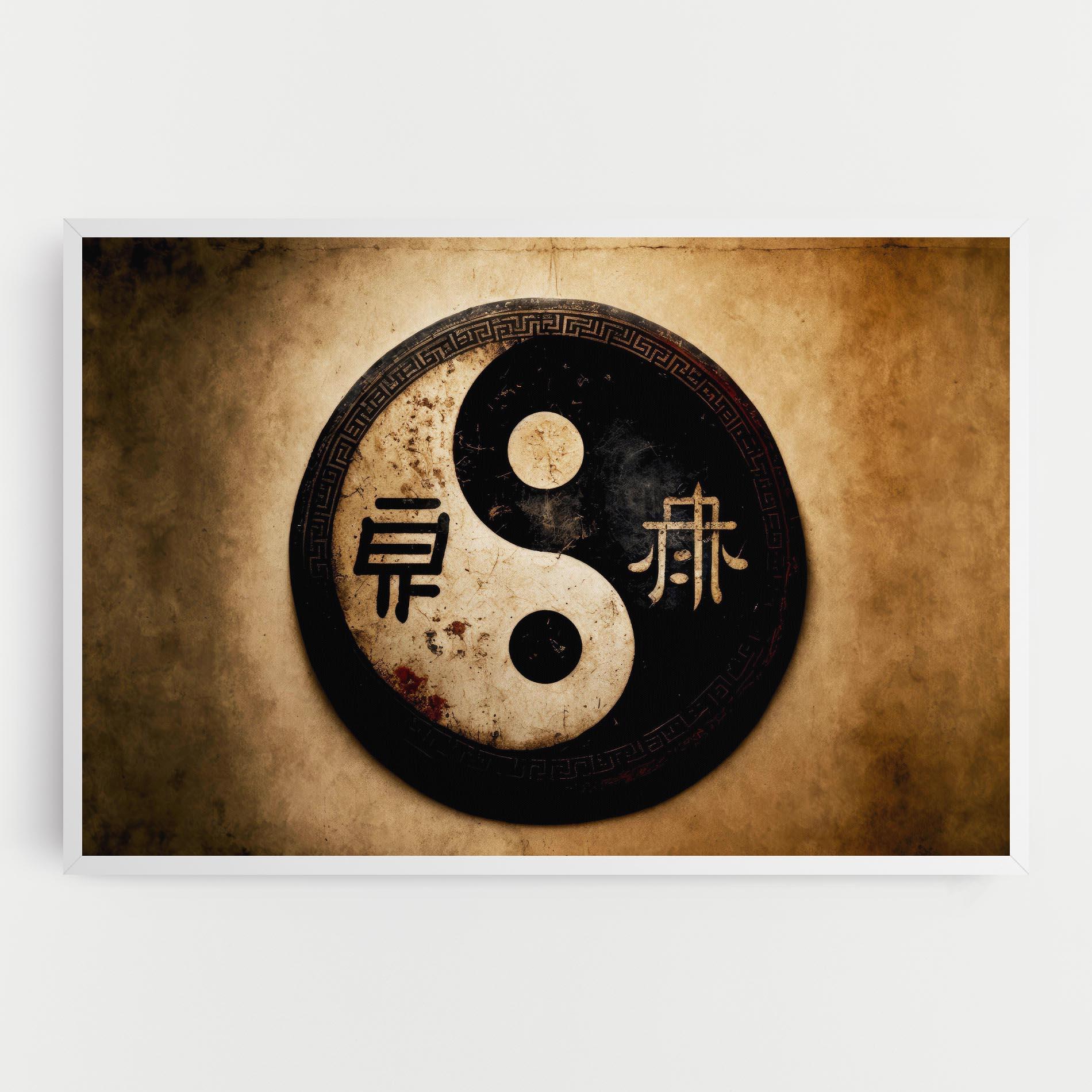 Vászonkép Chinese Yinyang mockup 0