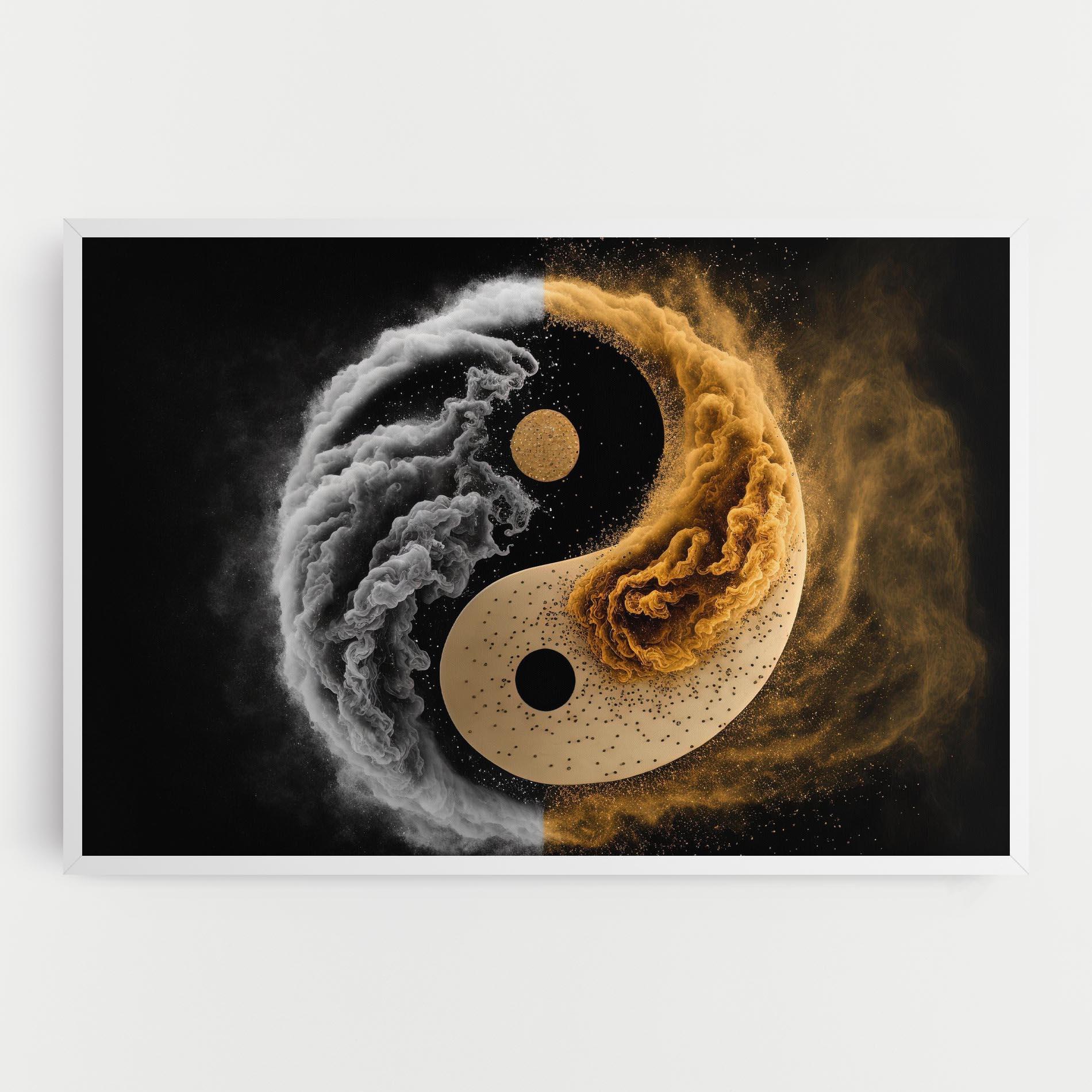 Vászonkép Cream Smoke Yinyang mockup 0