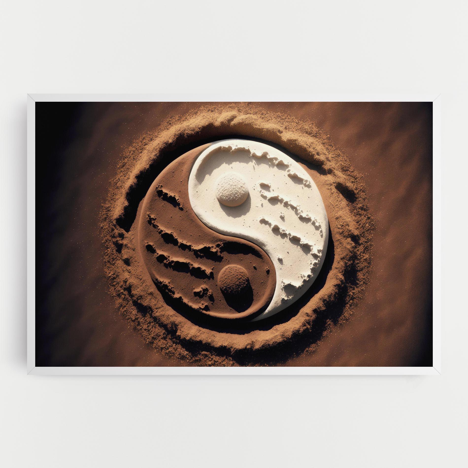 Vászonkép Earth Yinyang mockup 0