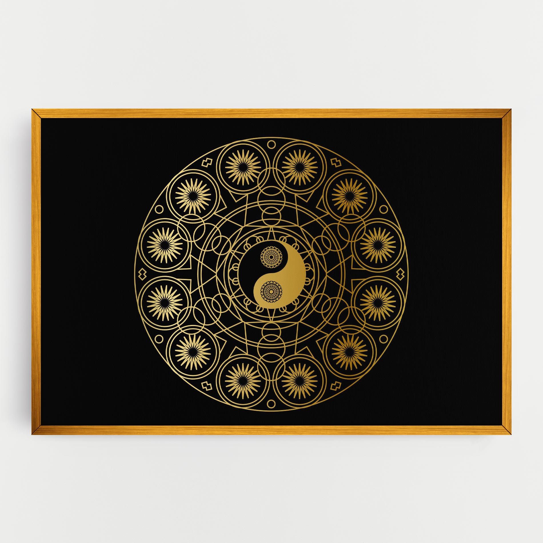 Gold Meditation Mandala mockup 0