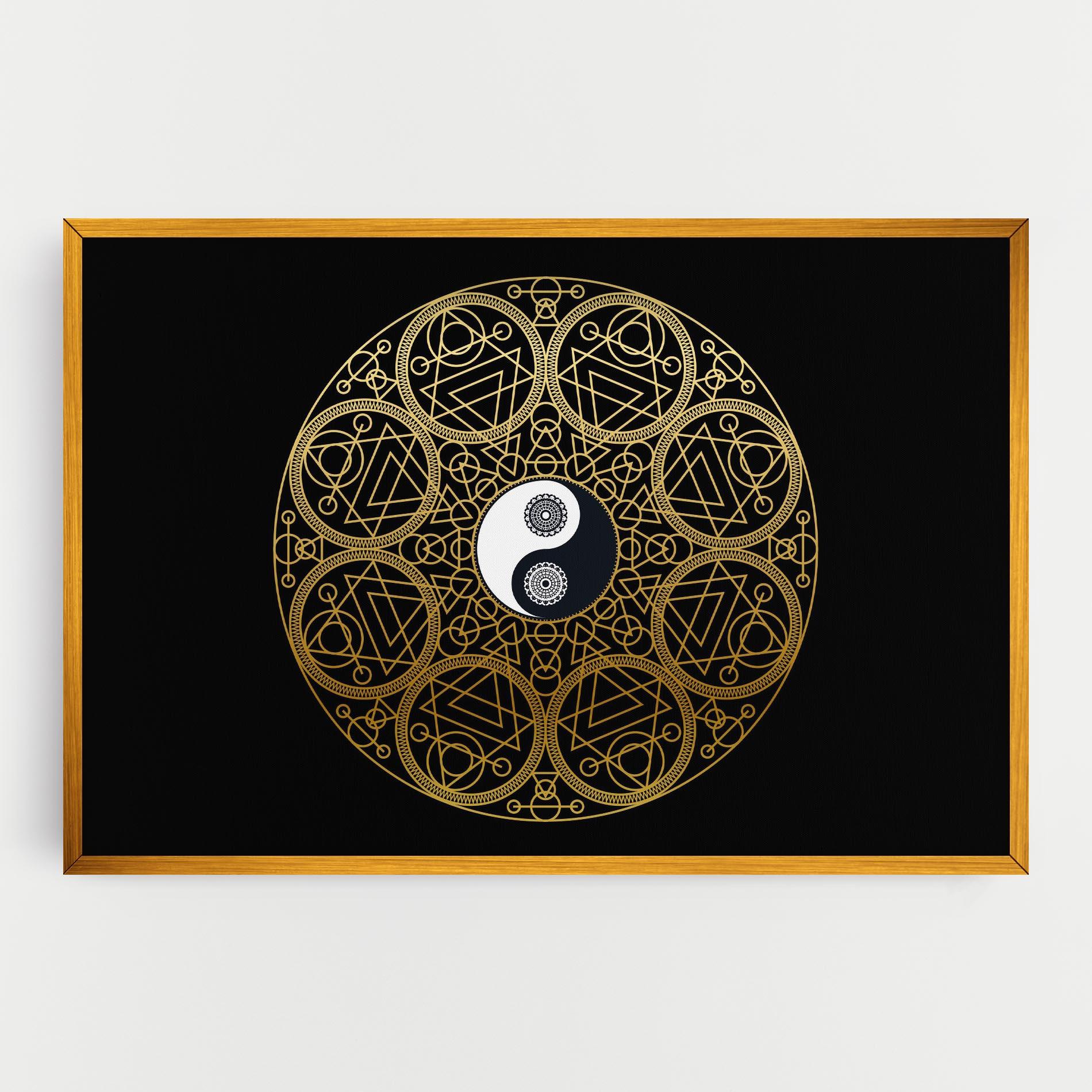 Vászonkép Meditation Mandala mockup 0
