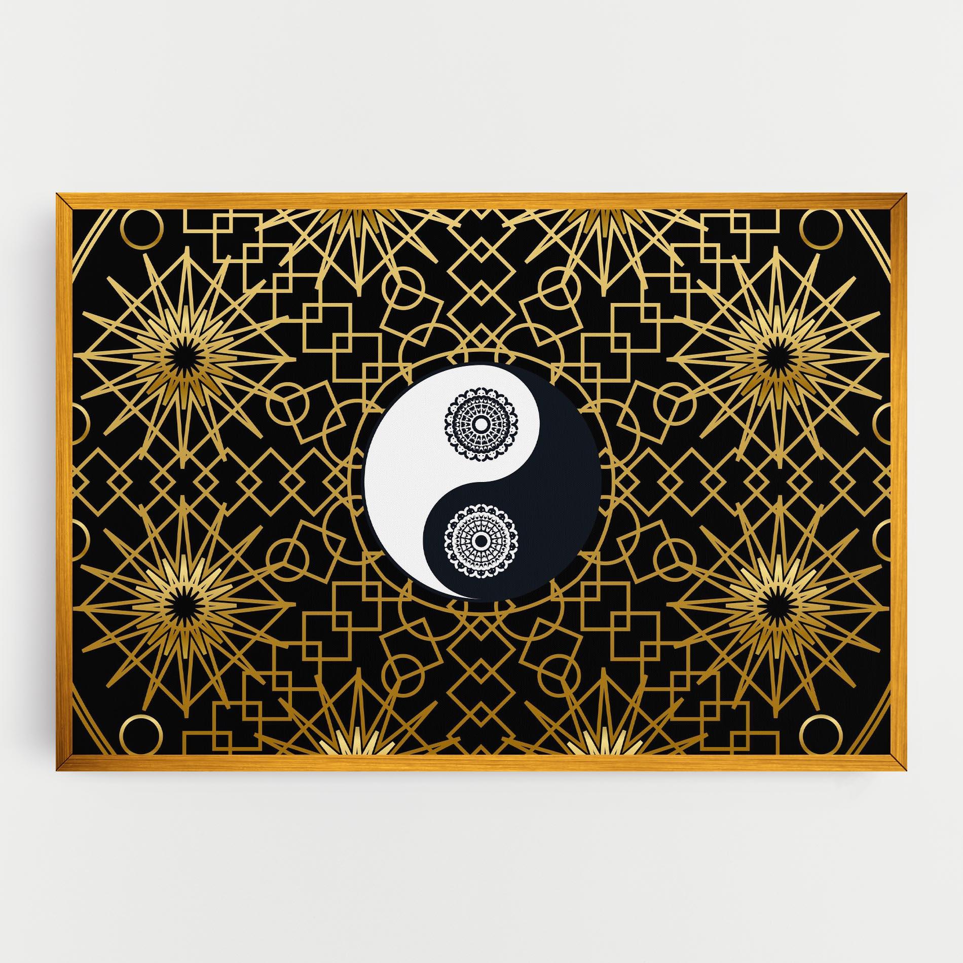 Vászonkép Meditation Yin Yang mockup 0