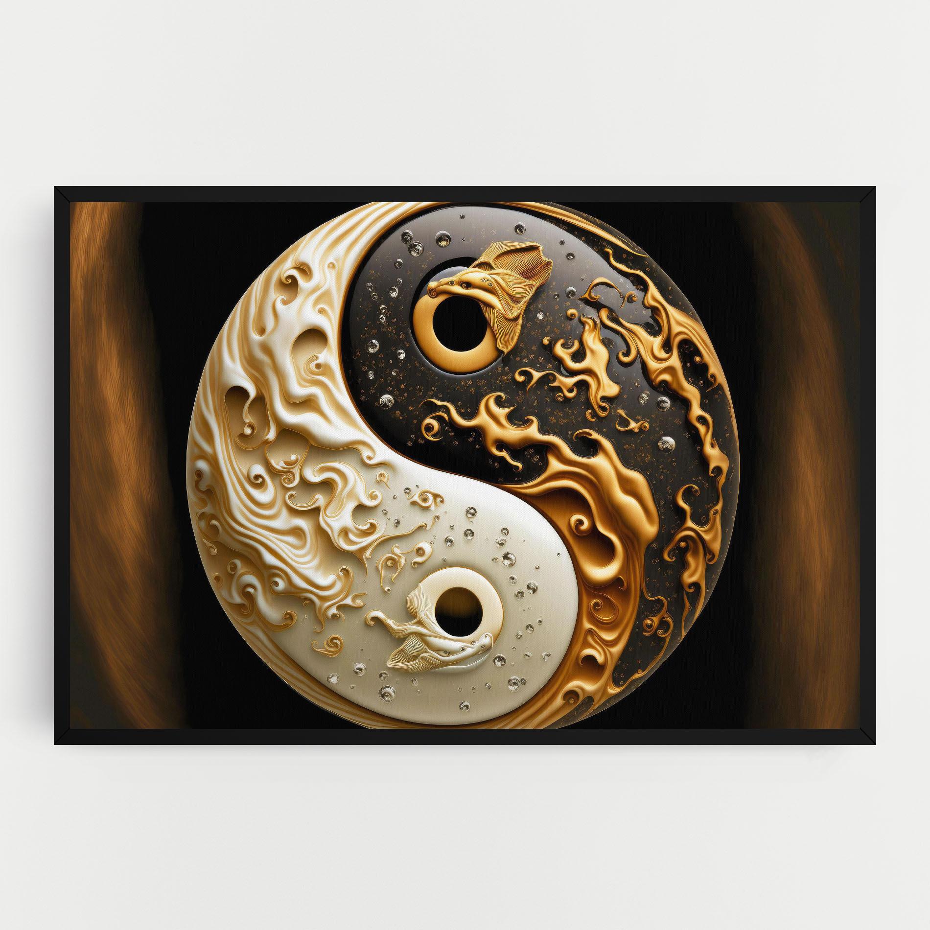 Vászonkép Caramel Yinyang mockup 0