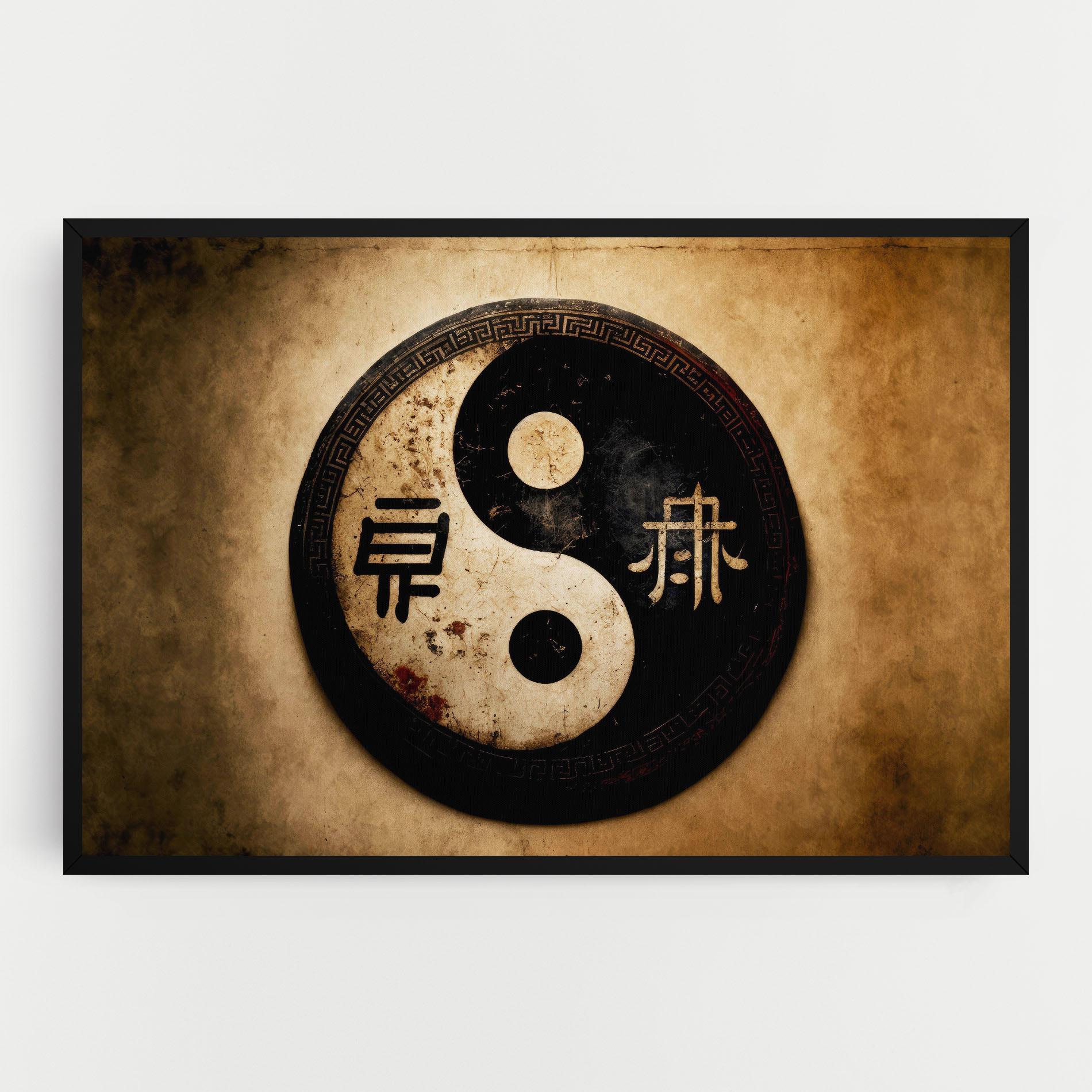 Vászonkép Chinese Yinyang mockup 0