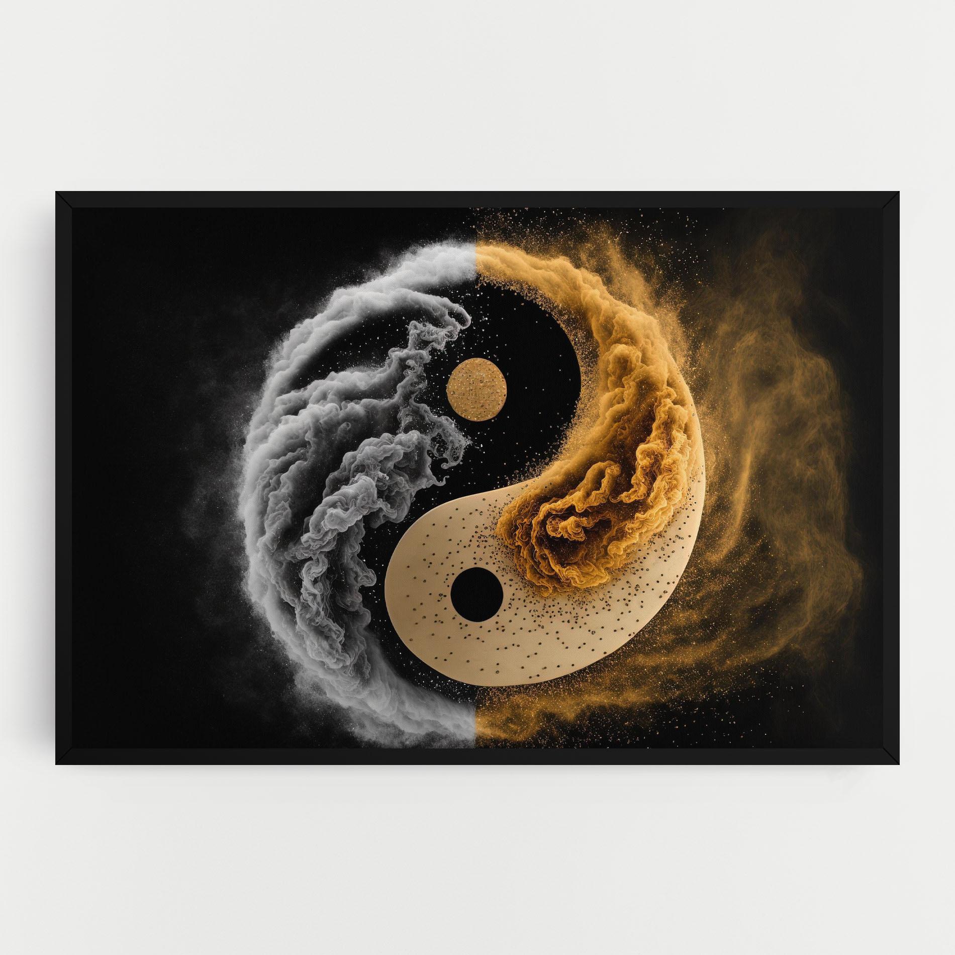 Vászonkép Cream Smoke Yinyang mockup 0