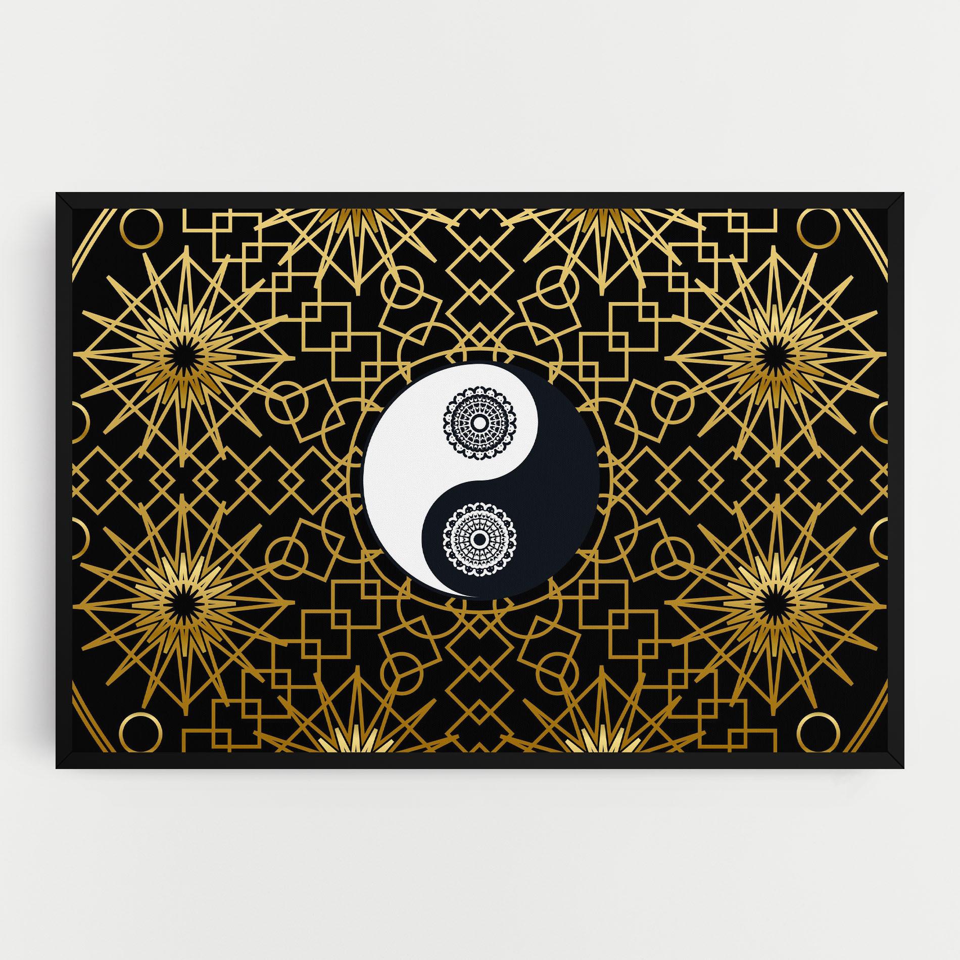 Vászonkép Meditation Yin Yang mockup 0